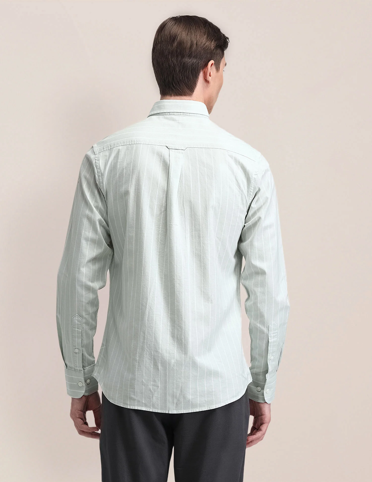 Tailored Fit Cotton Striped Shirt - Image 5