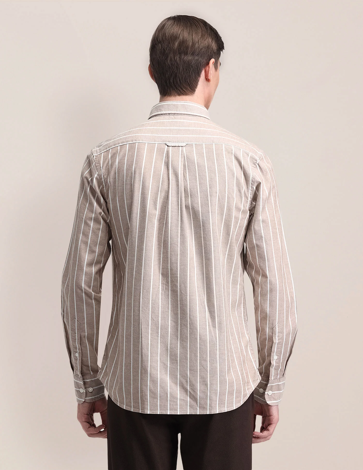 Tailored Fit Cotton Striped Shirt - Image 5