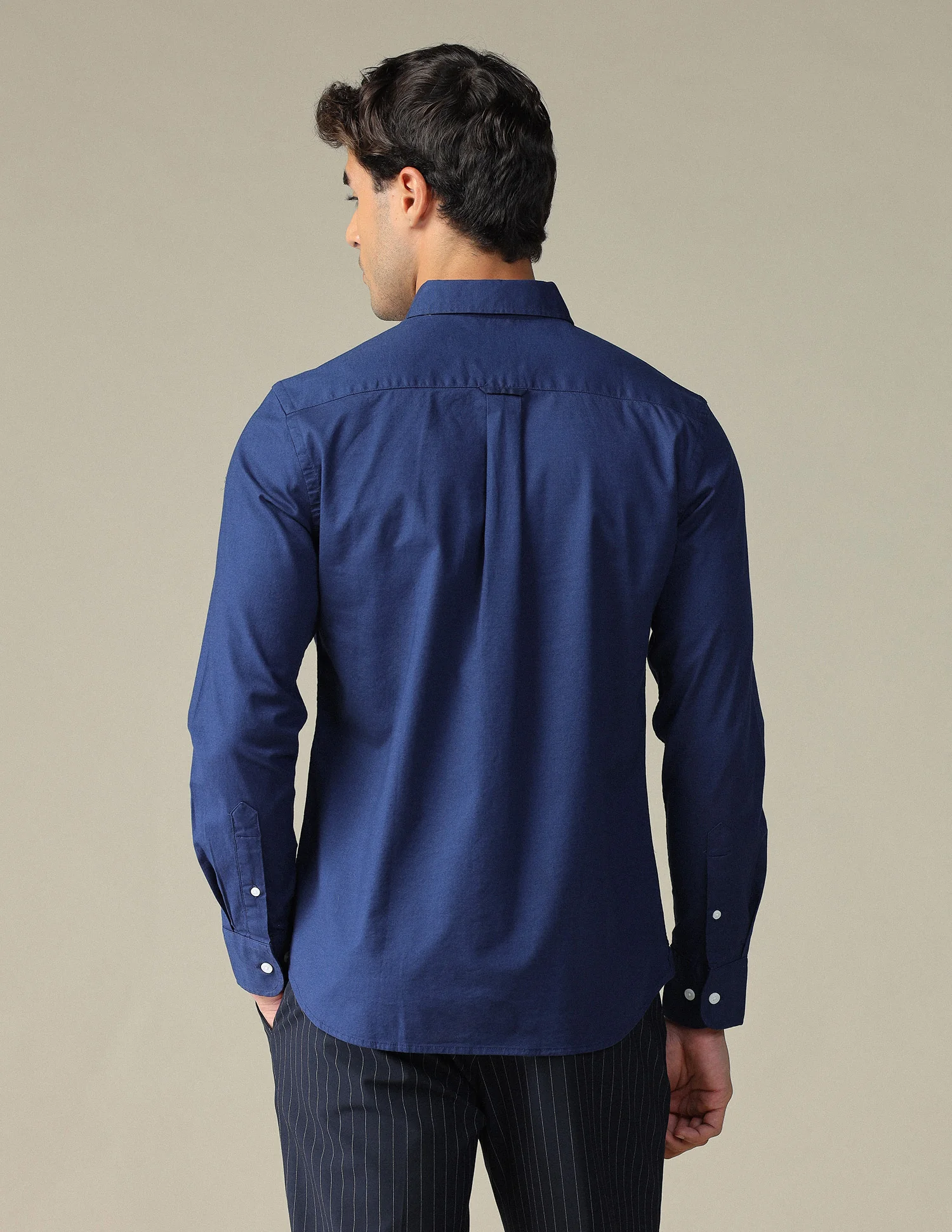 Tailored Fit Dobby Button Down Shirt - Image 5