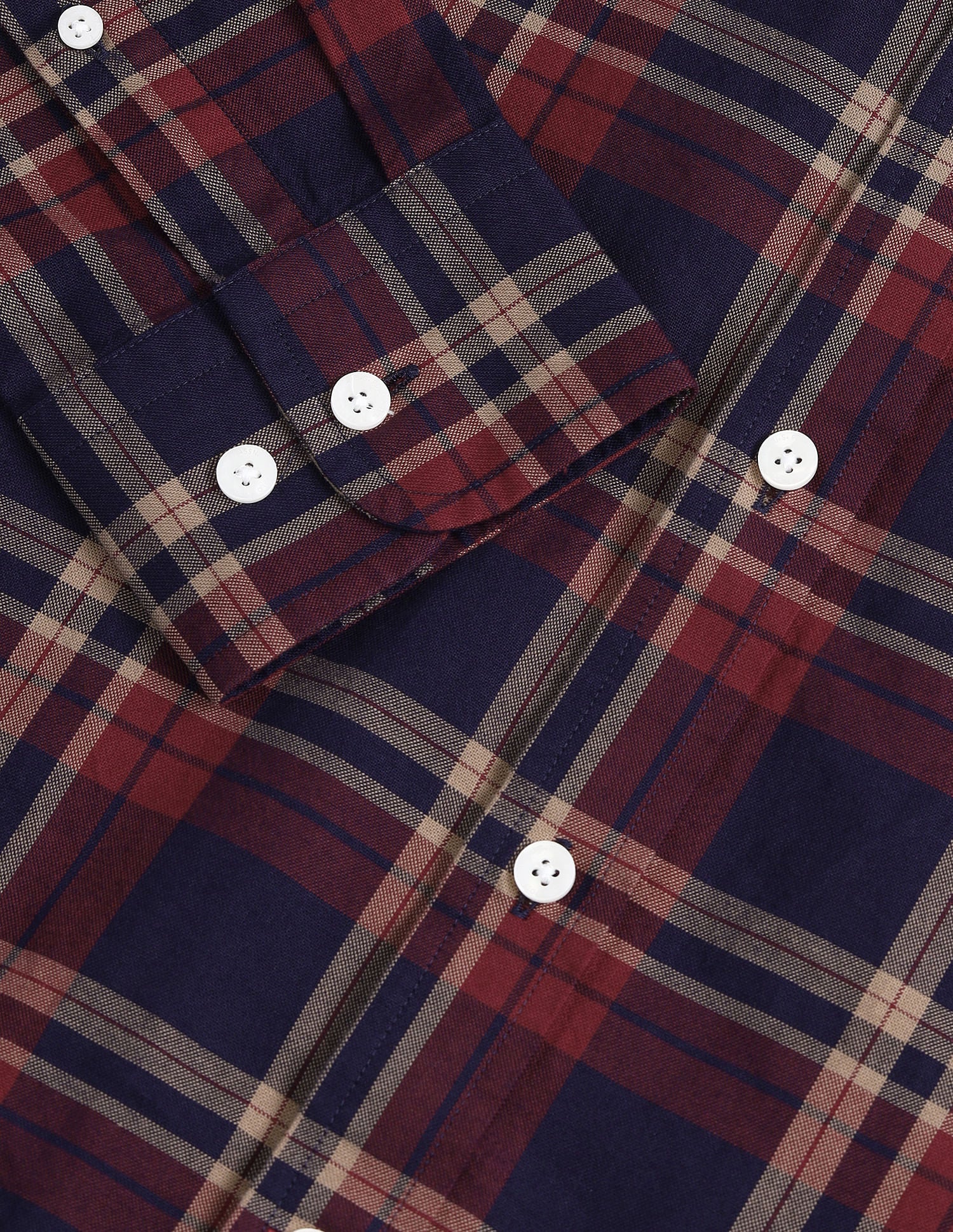 Tailored Fit Dobby Checked Shirt - Image 8