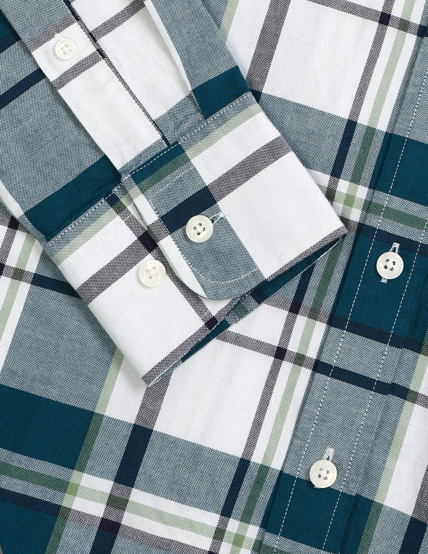 Tailored Fit Dobby Checked Shirt - Image 8