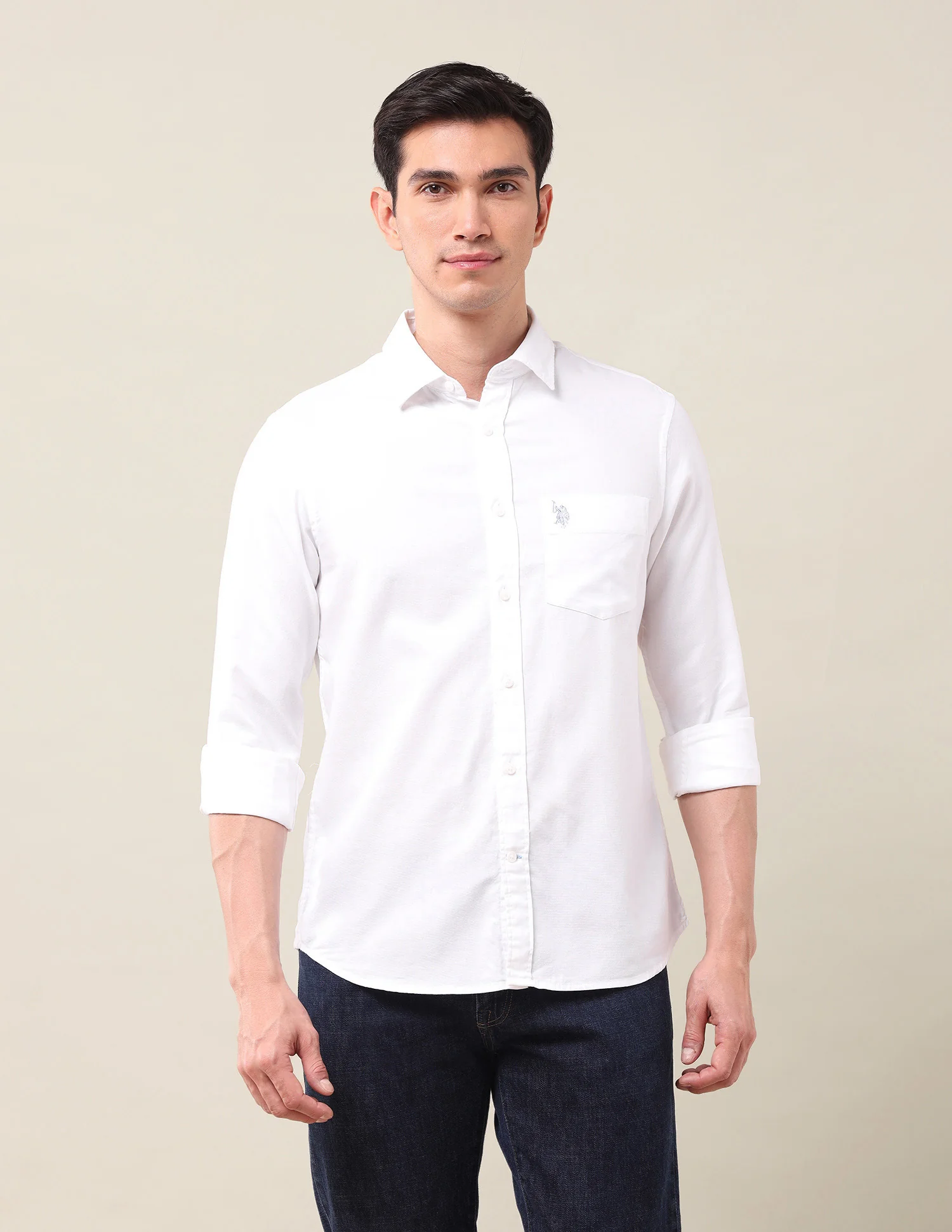 Tailored Fit Dobby Shirt - Image 6