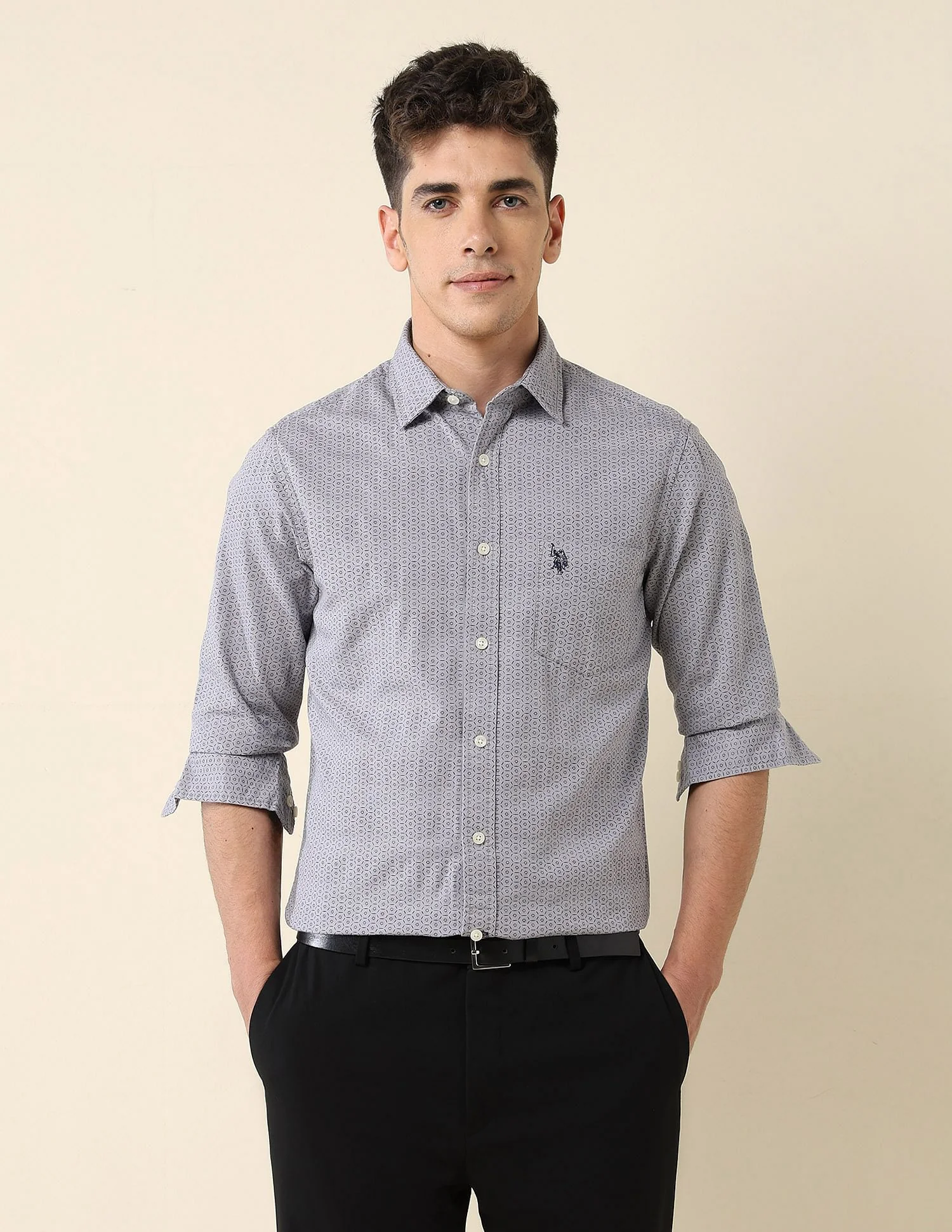 Tailored Fit Dobby Shirt