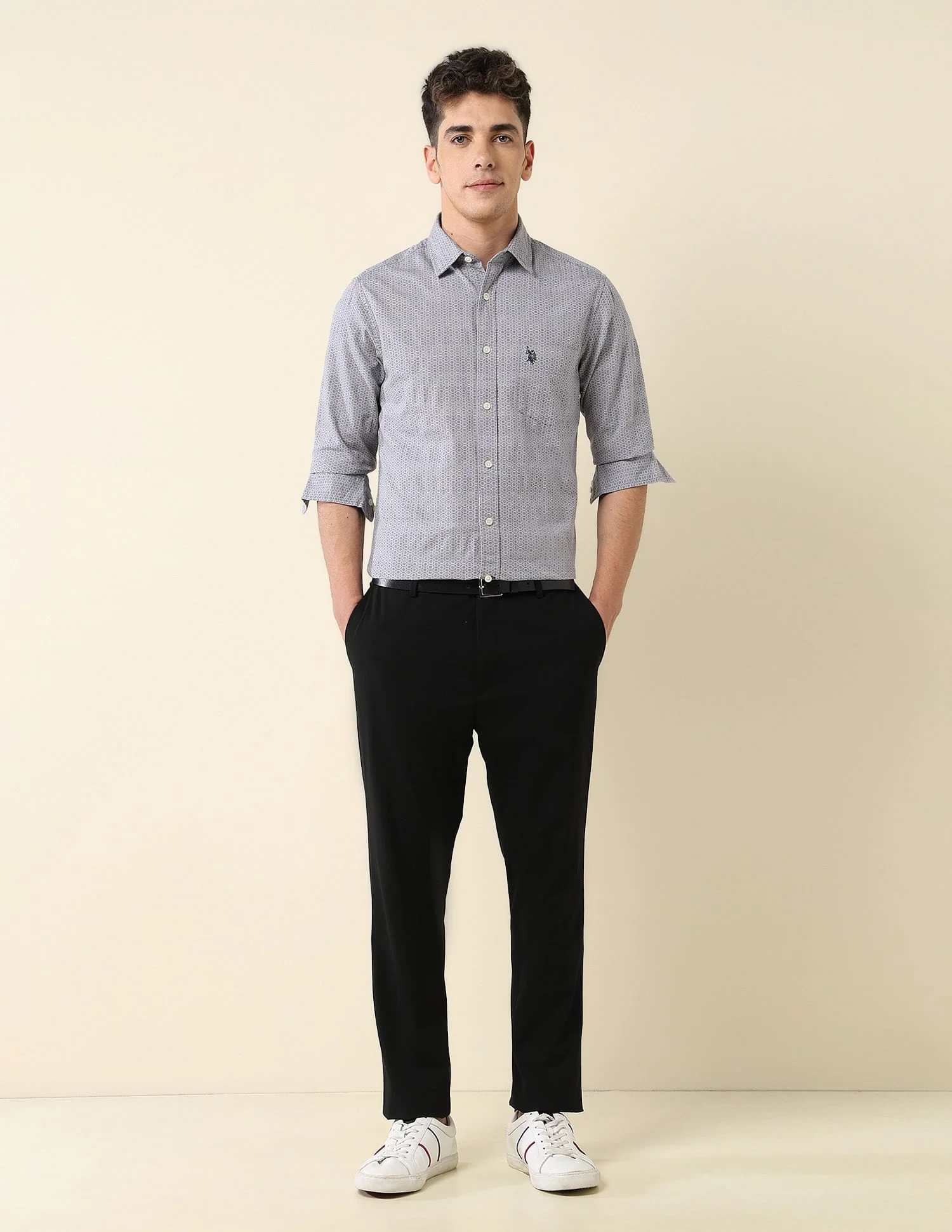 Tailored Fit Dobby Shirt - Image 3