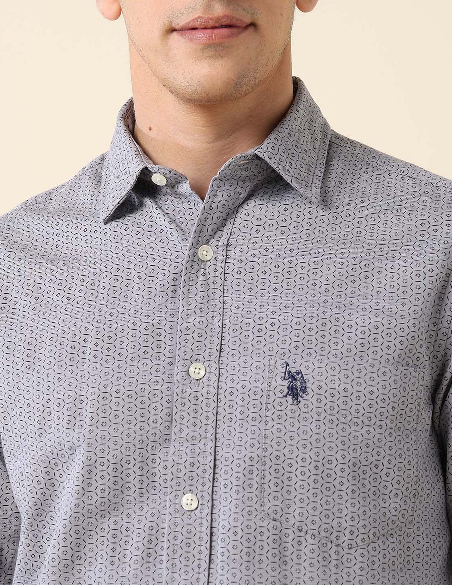 Tailored Fit Dobby Shirt - Image 7
