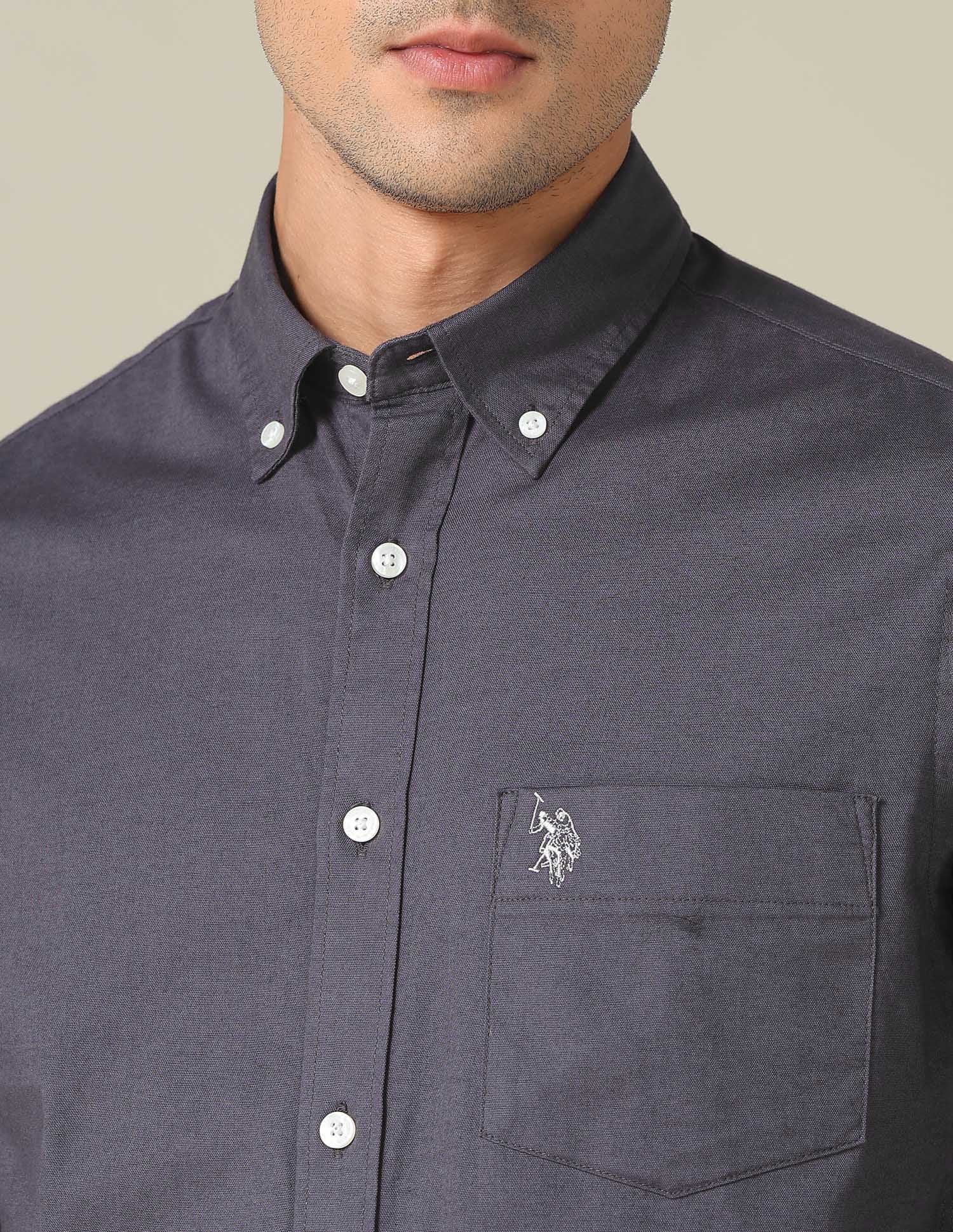 Tailored Fit Dobby Shirt - Image 7