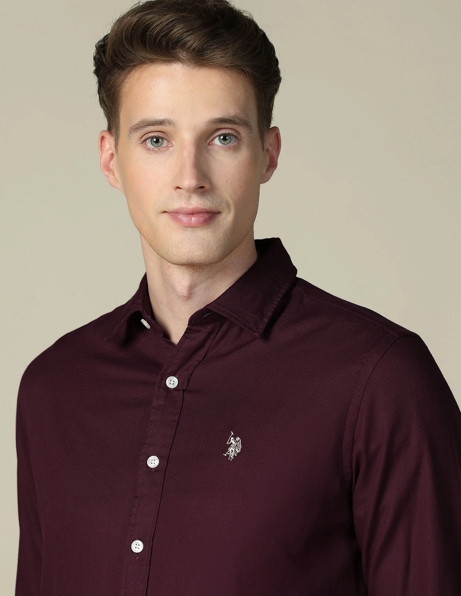 Tailored Fit Dobby Shirt - Image 7
