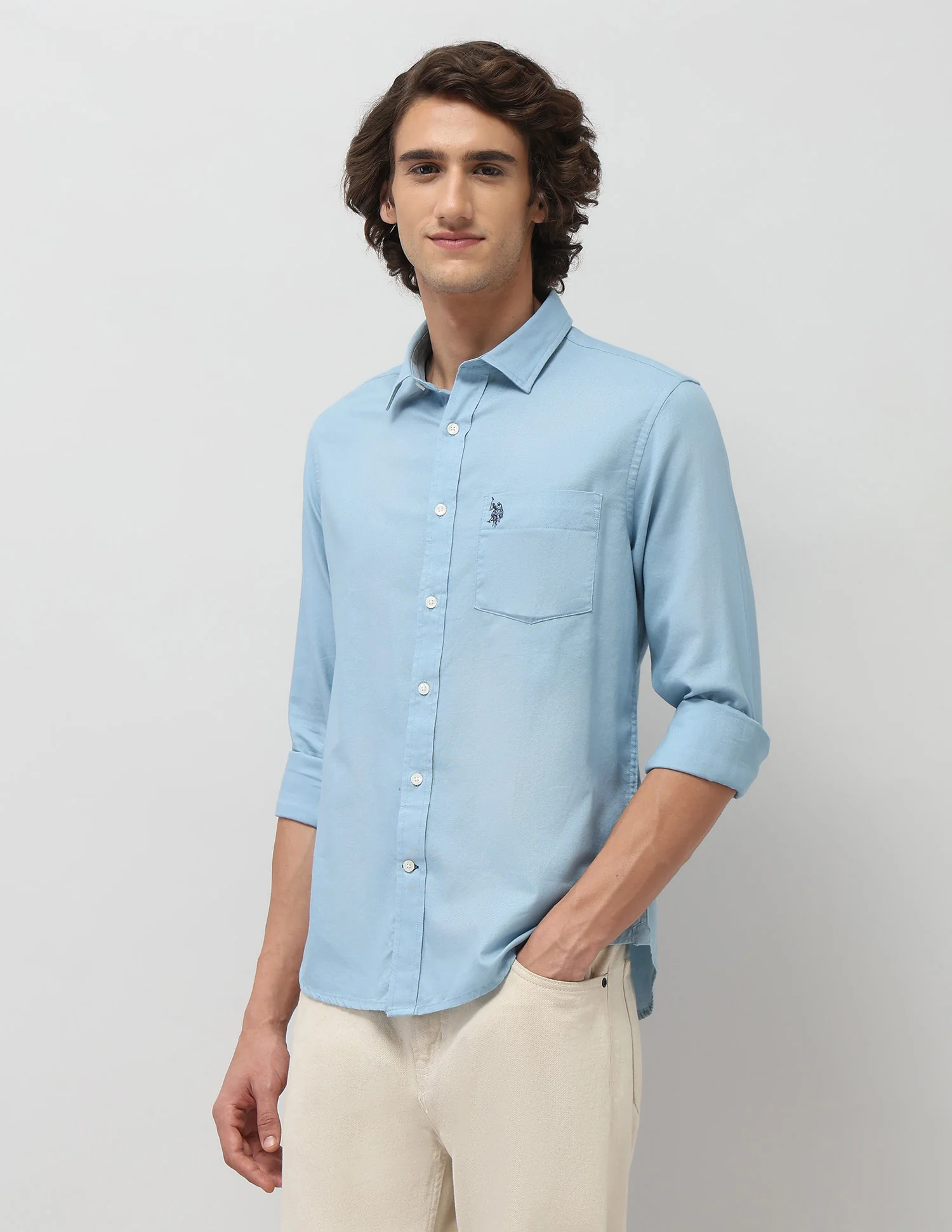 Tailored Fit Dobby Shirt - Image 4