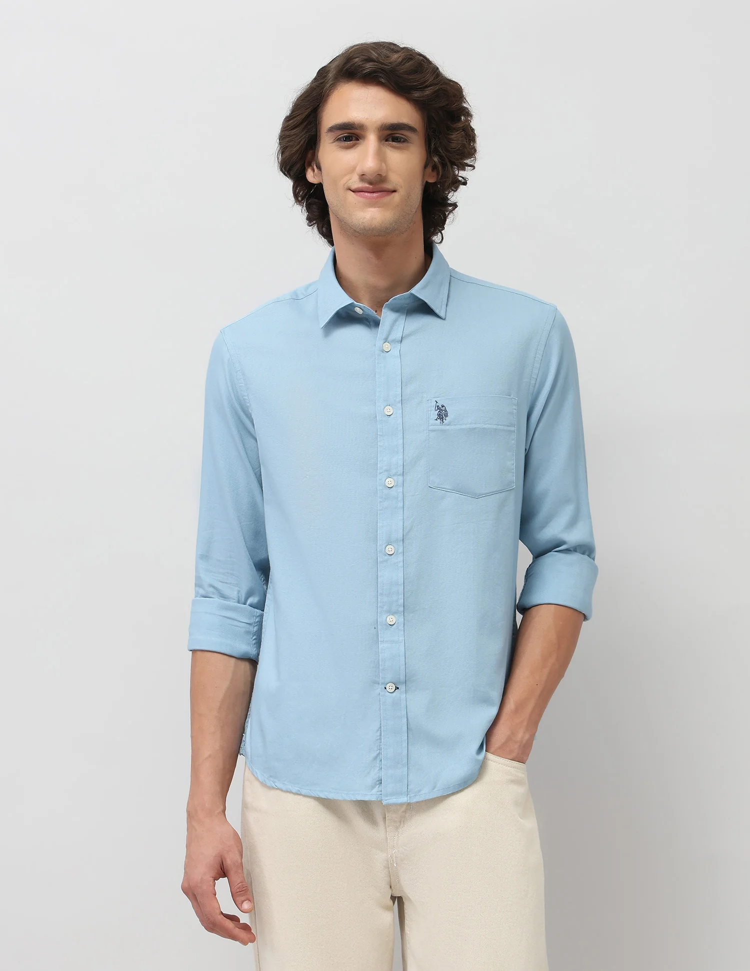 Tailored Fit Dobby Shirt - Image 6