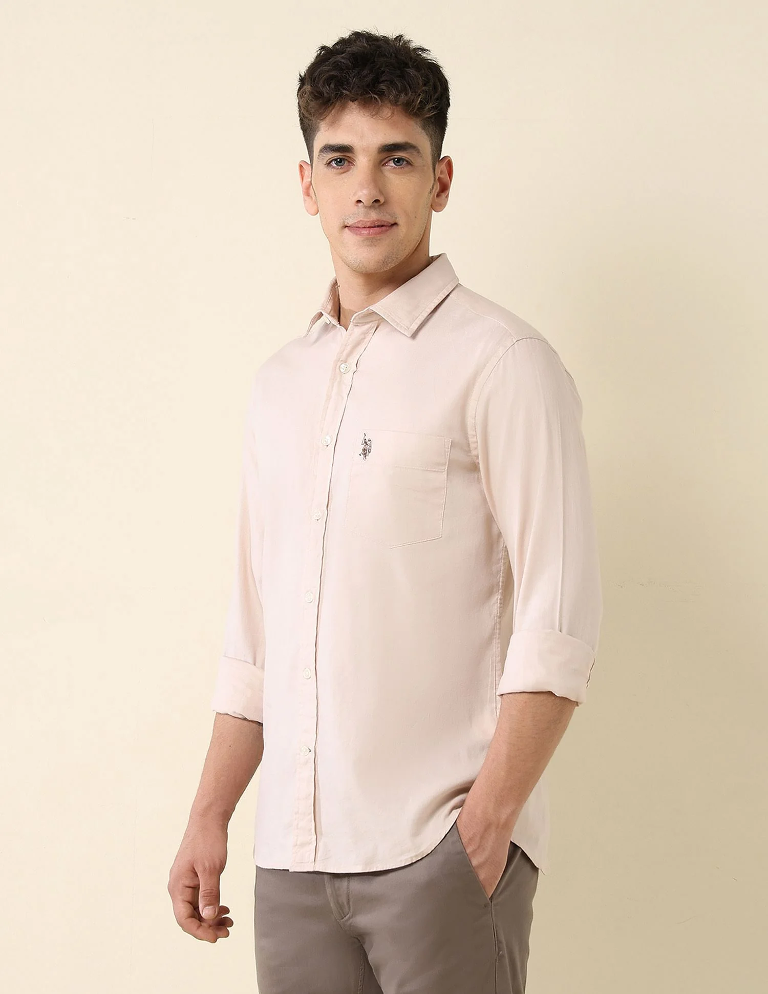 Tailored Fit Dobby Shirt - Image 4
