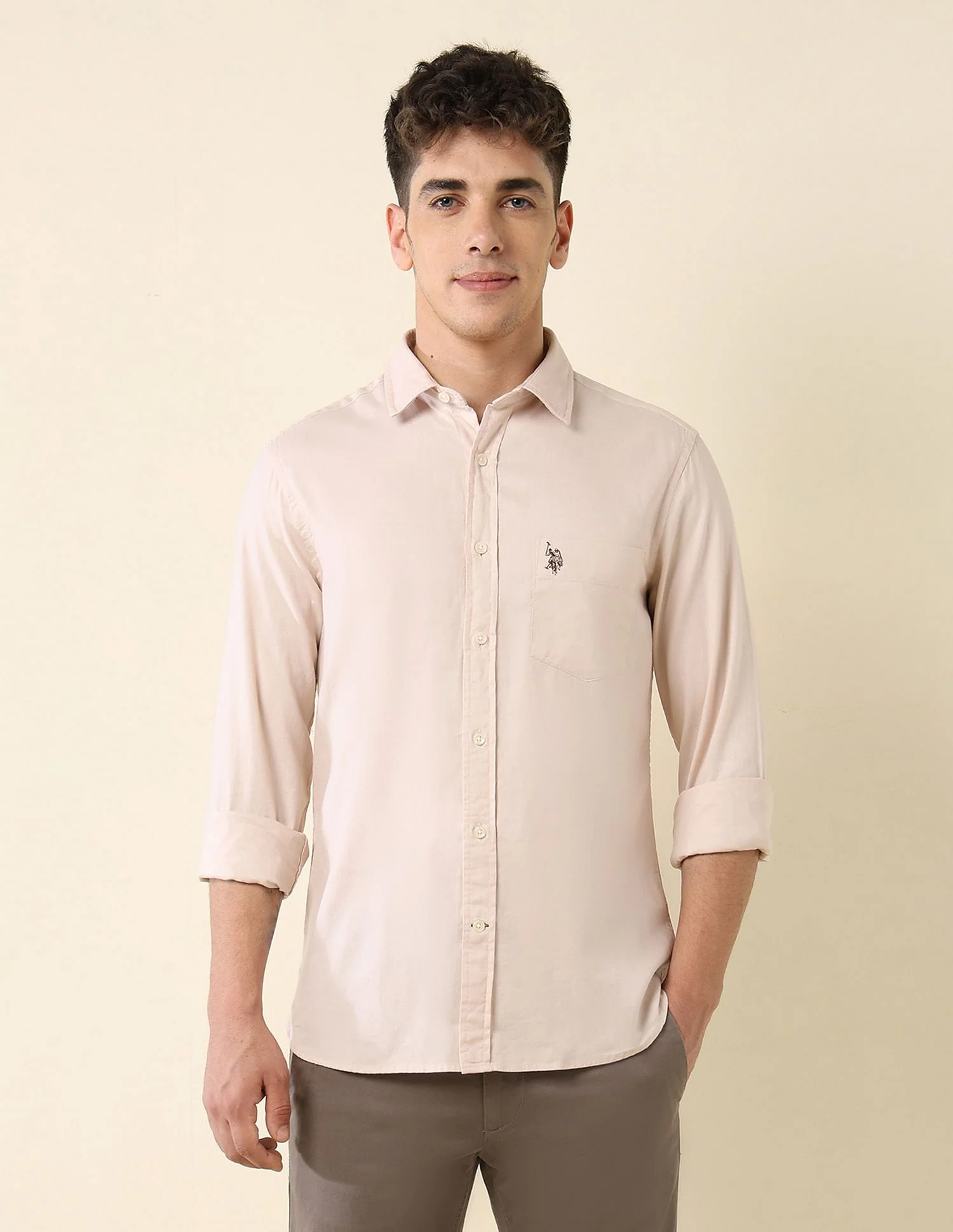 Tailored Fit Dobby Shirt - Image 6