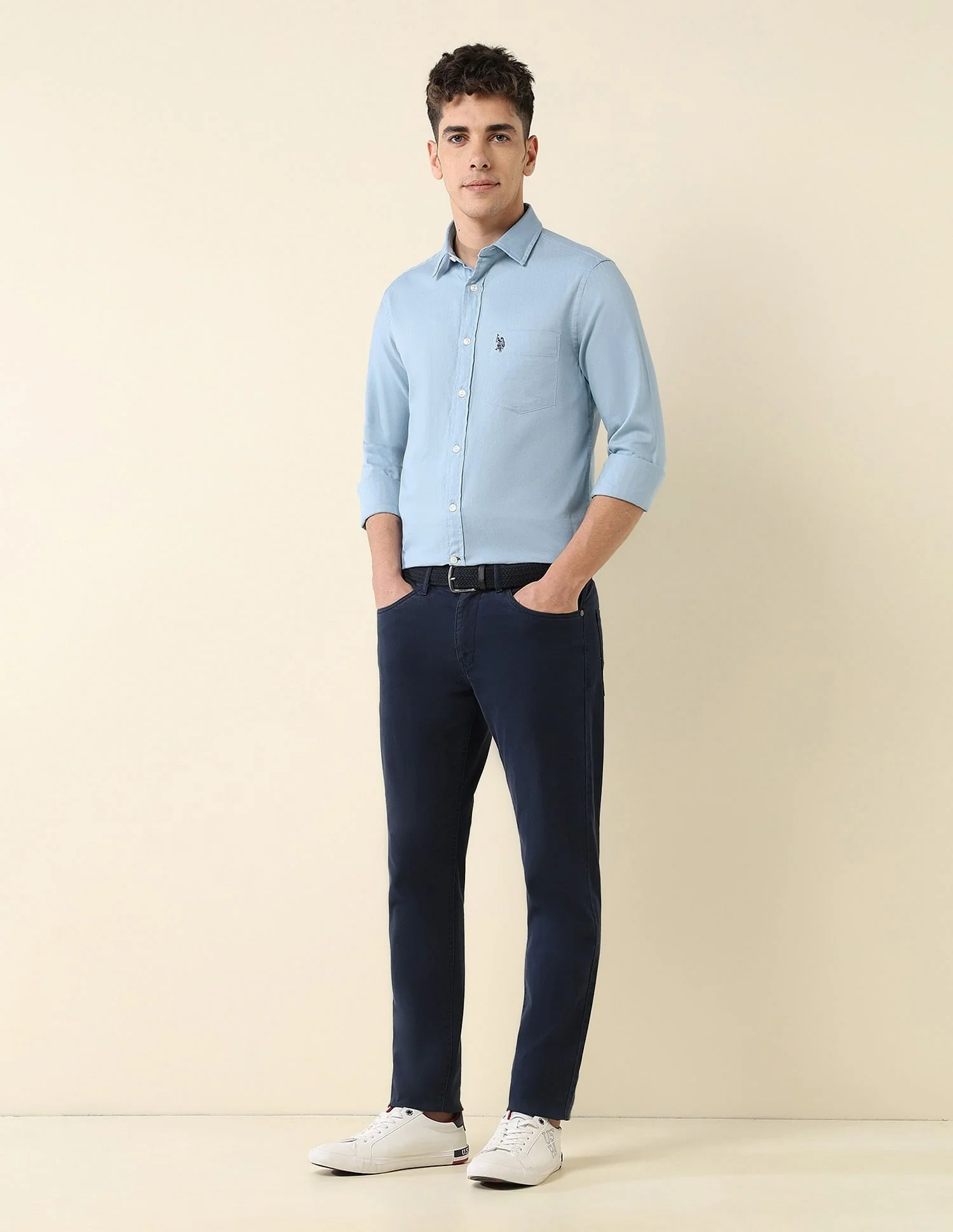 Tailored Fit Dobby Shirt - Image 3