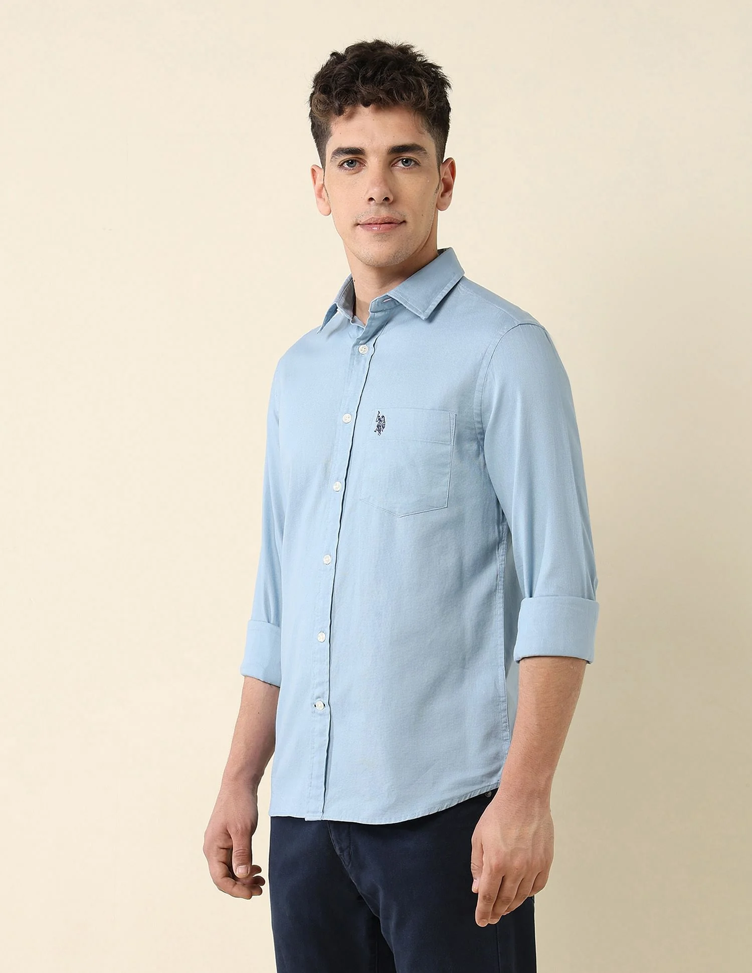 Tailored Fit Dobby Shirt - Image 4