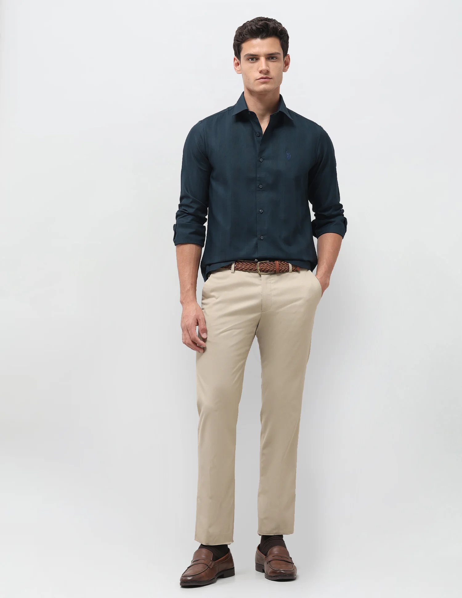 Tailored Fit Dobby Shirt - Image 3