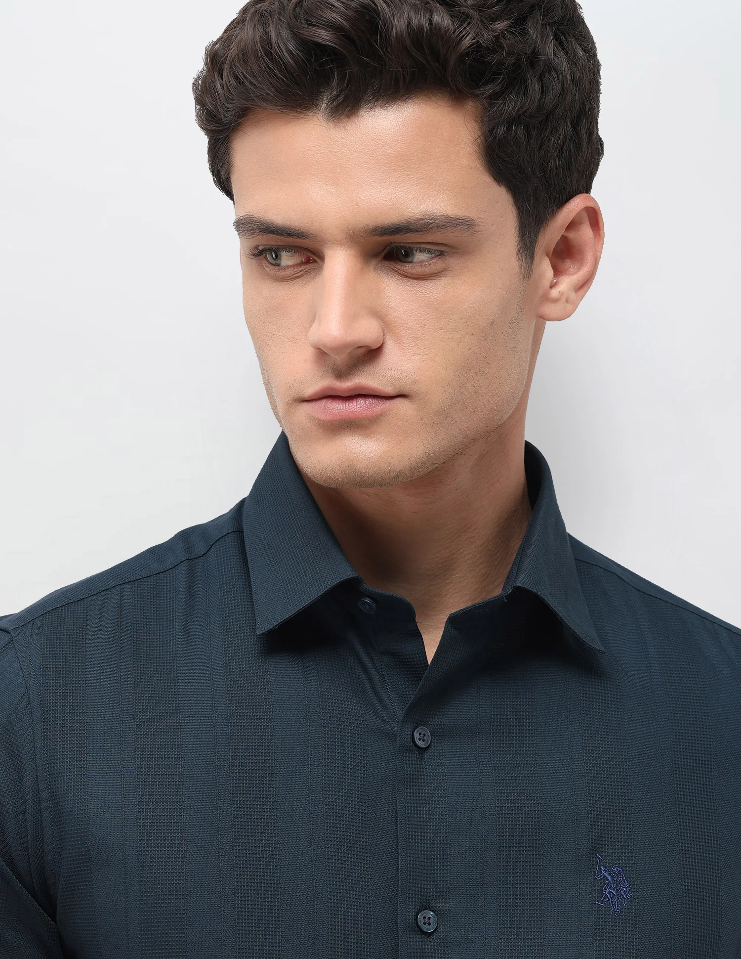 Tailored Fit Dobby Shirt - Image 7
