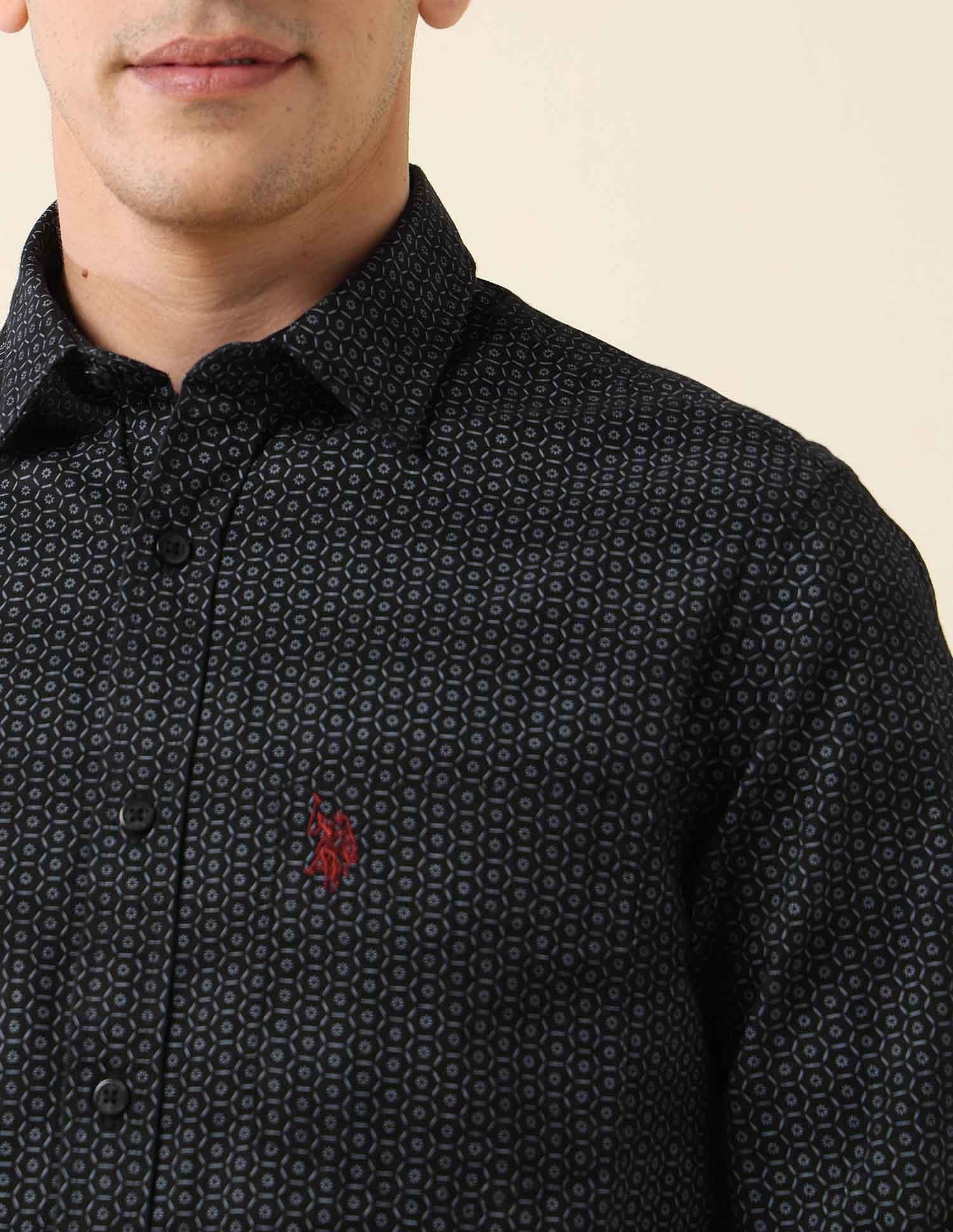 Tailored Fit Dobby Shirt - Image 7