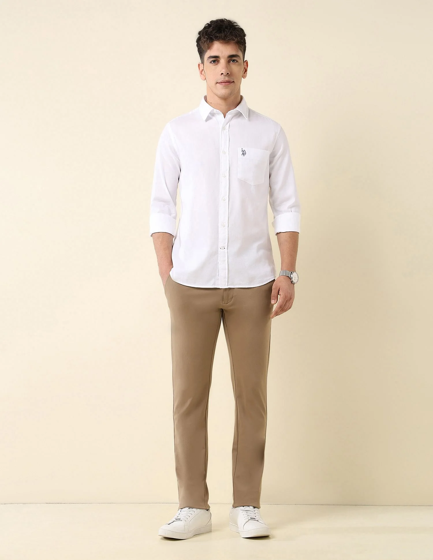 Tailored Fit Dobby Shirt - Image 3