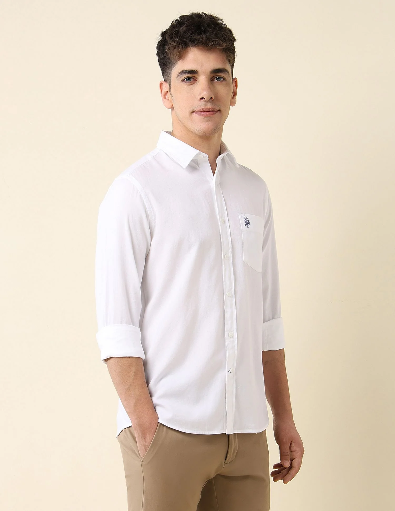 Tailored Fit Dobby Shirt - Image 4