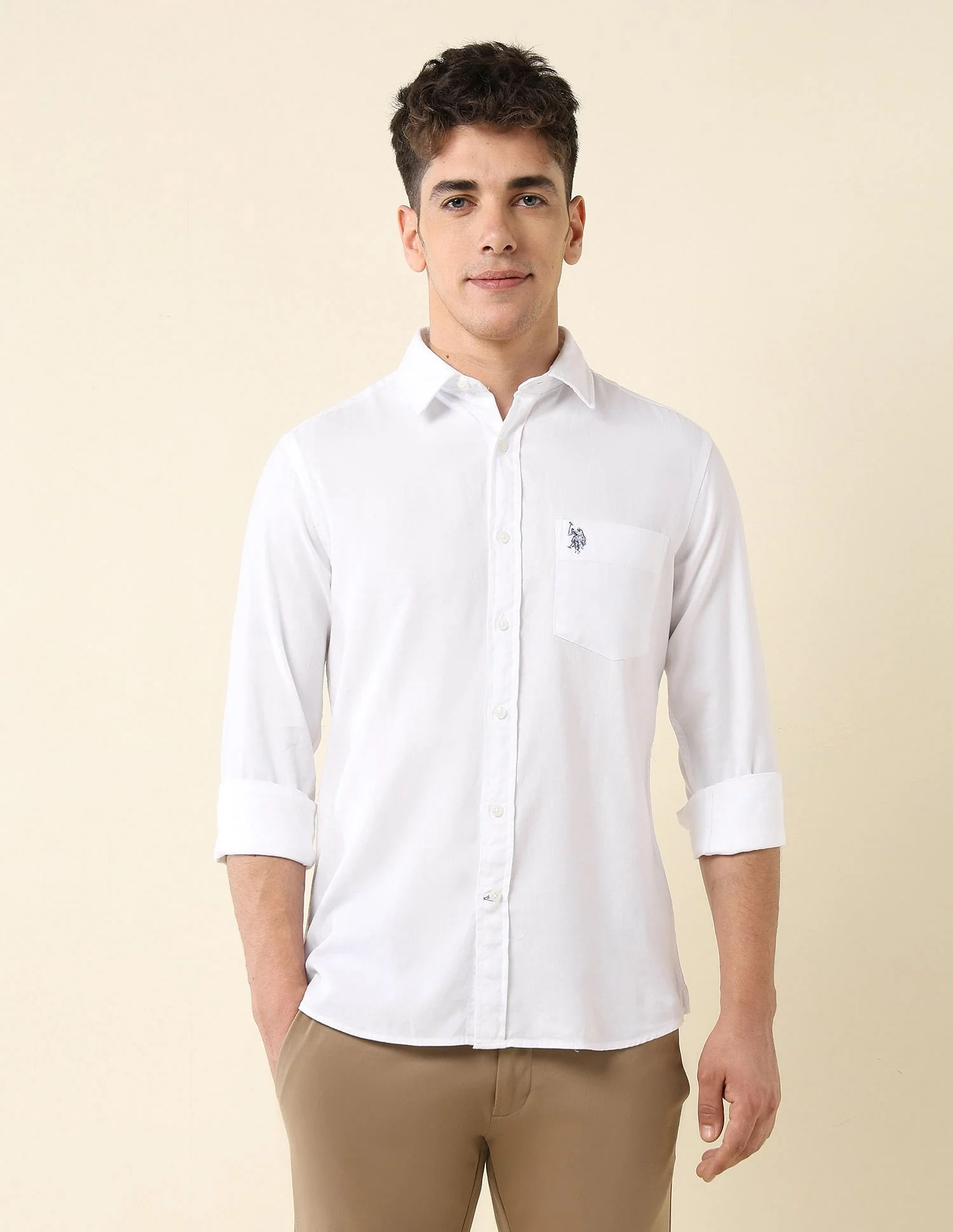 Tailored Fit Dobby Shirt - Image 6