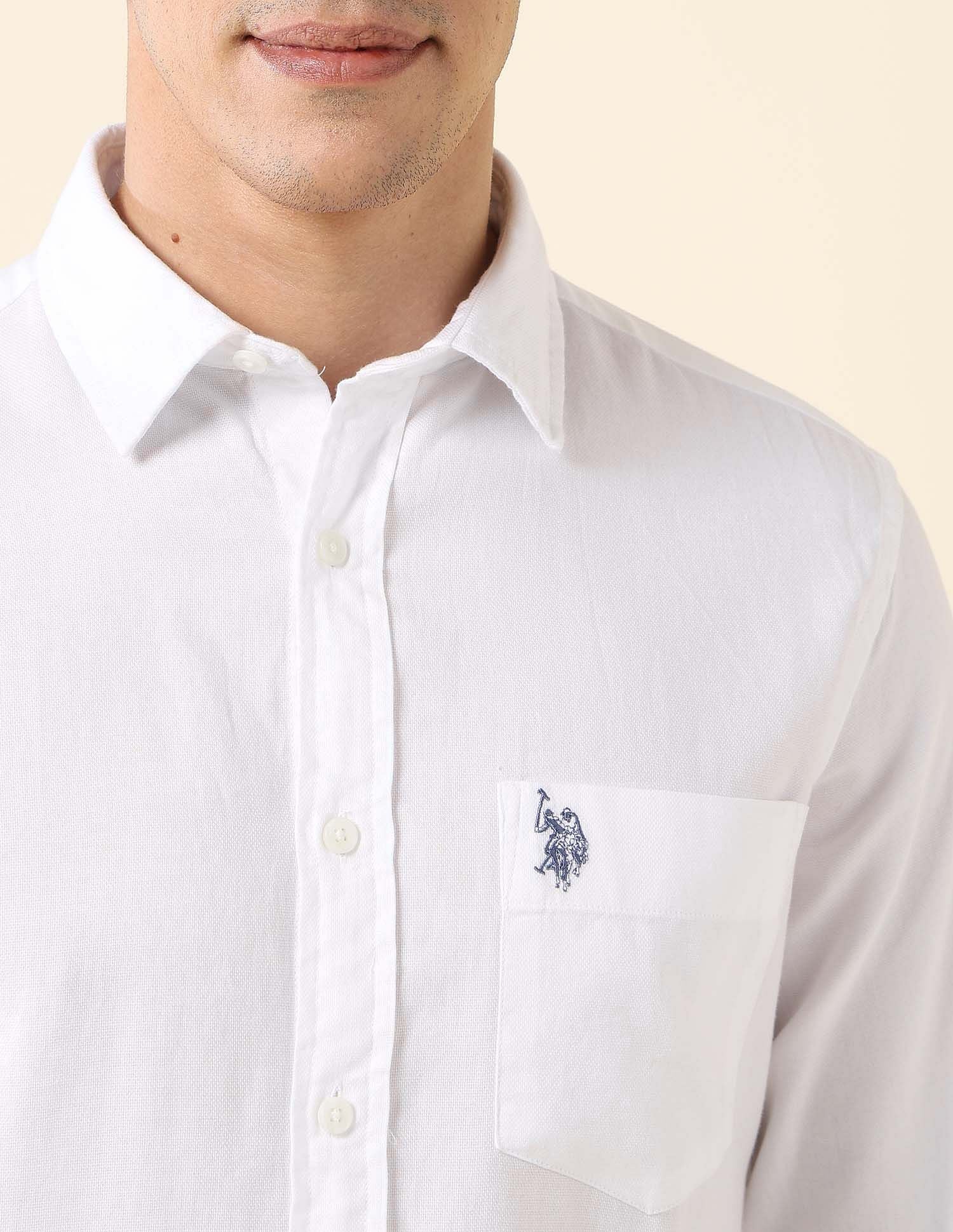 Tailored Fit Dobby Shirt - Image 7