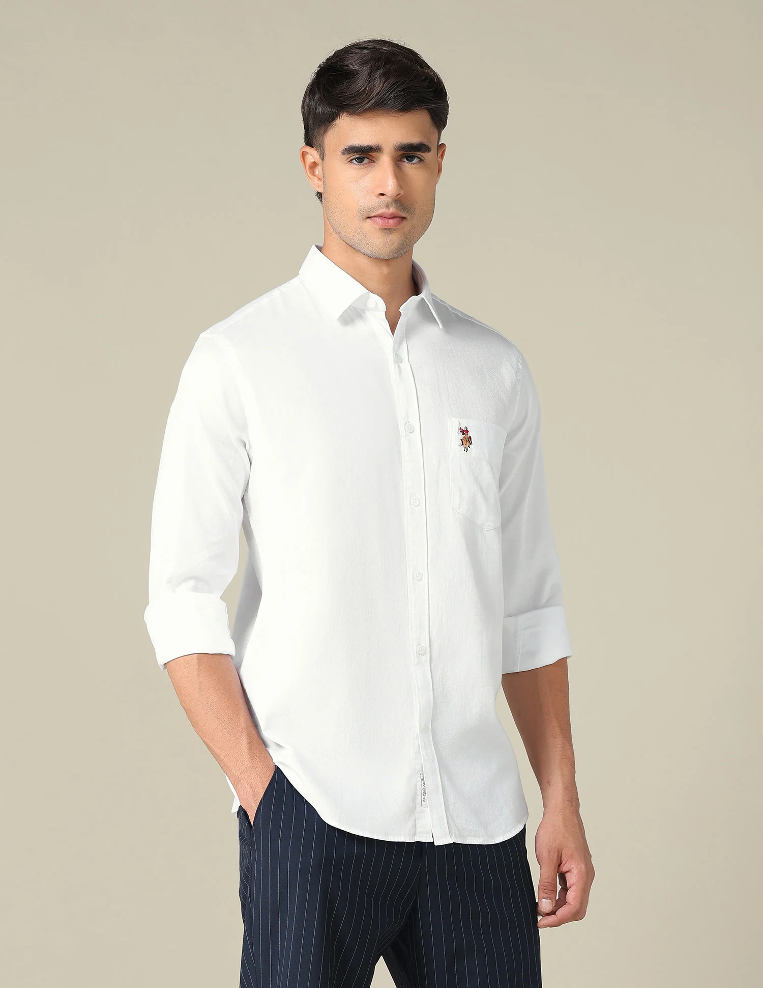 Tailored Fit Dobby Shirt - Image 4