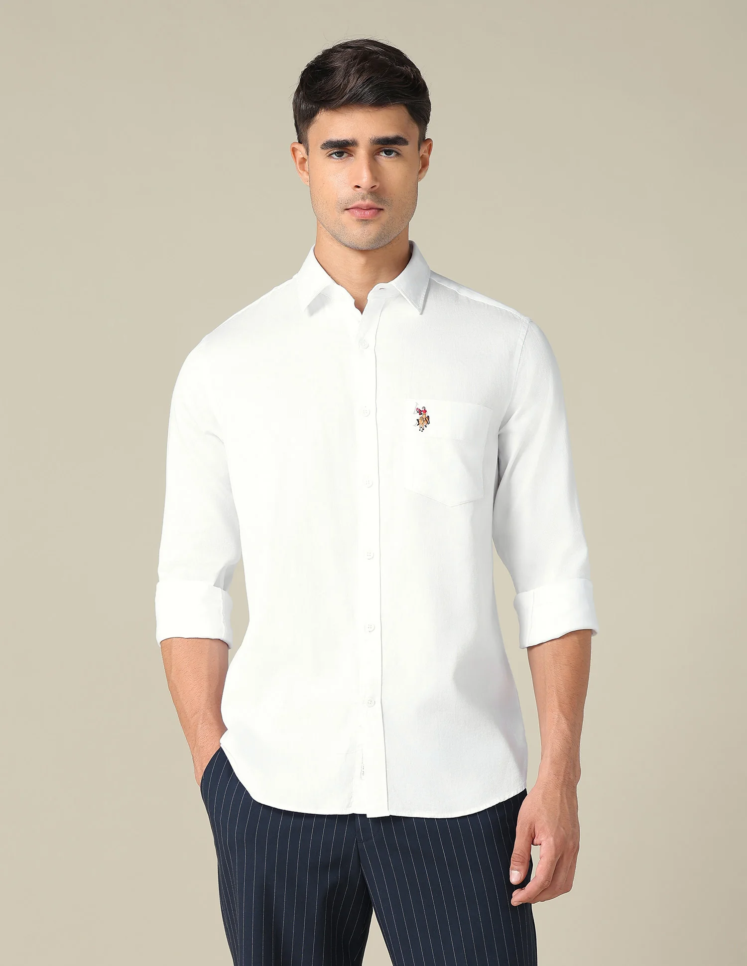 Tailored Fit Dobby Shirt - Image 6