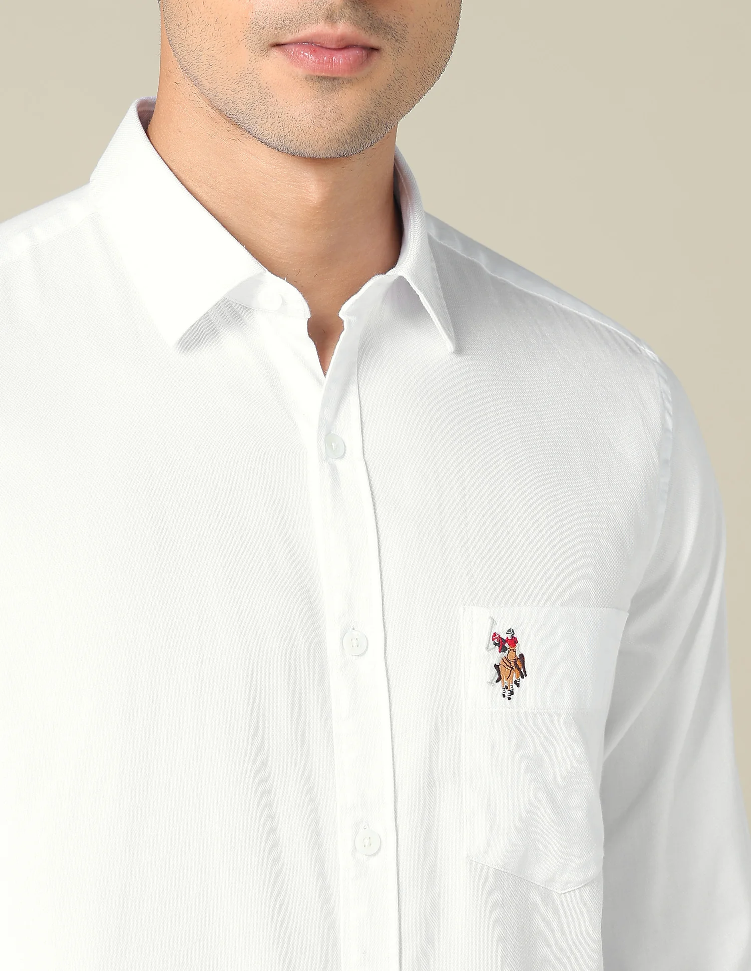 Tailored Fit Dobby Shirt - Image 7