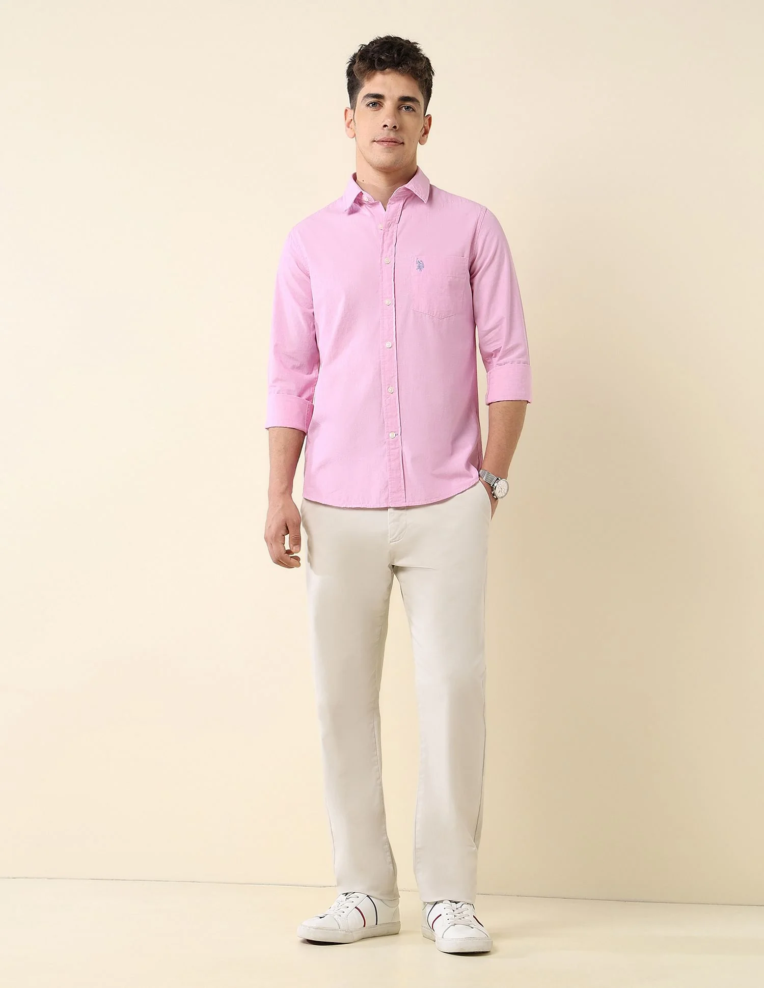 Tailored Fit Fil-à-Fil Shirt - Image 3