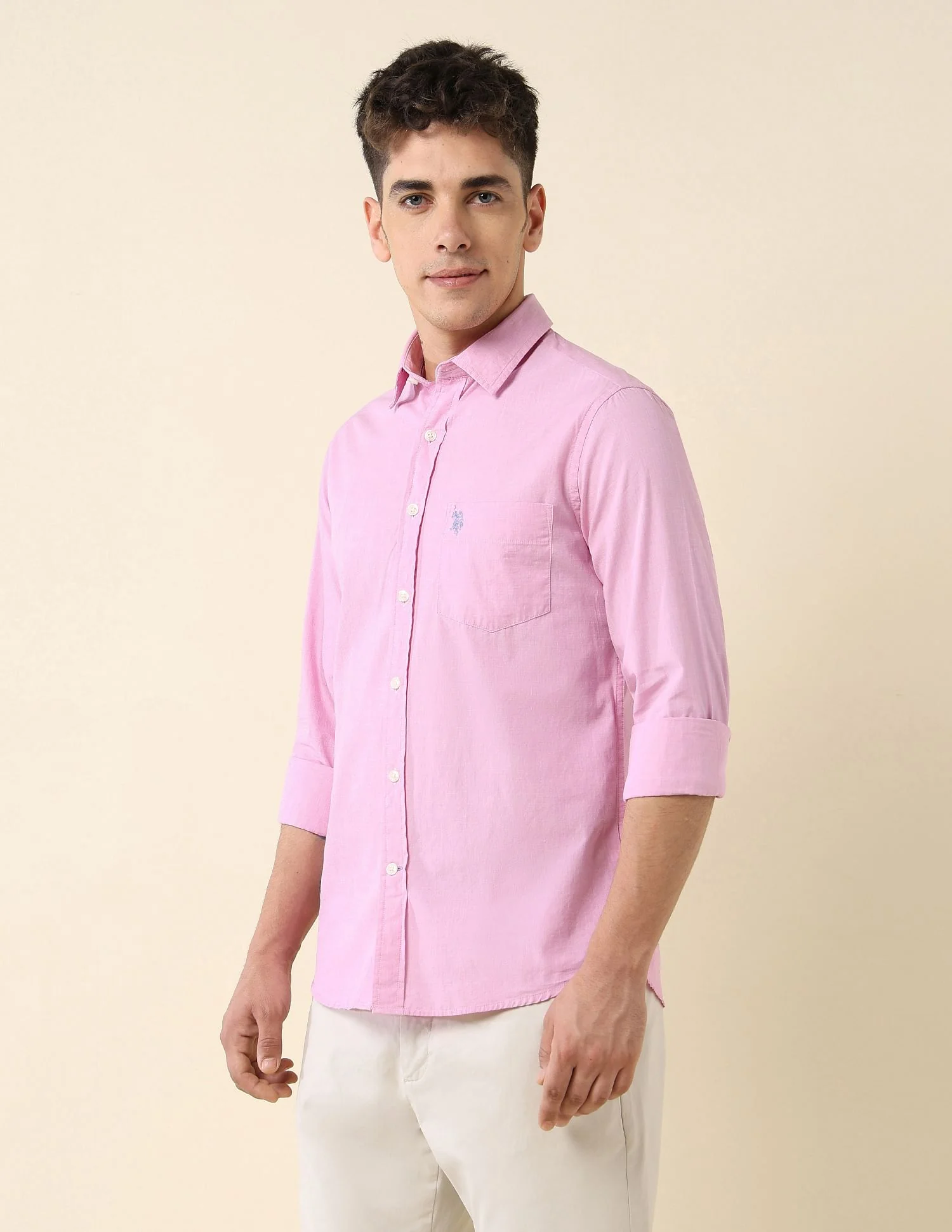 Tailored Fit Fil-à-Fil Shirt - Image 4