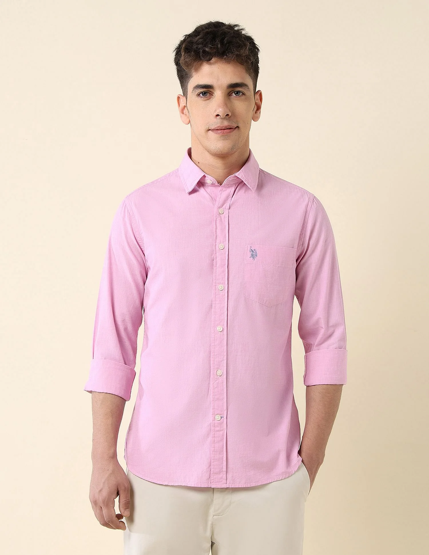Tailored Fit Fil-à-Fil Shirt - Image 6