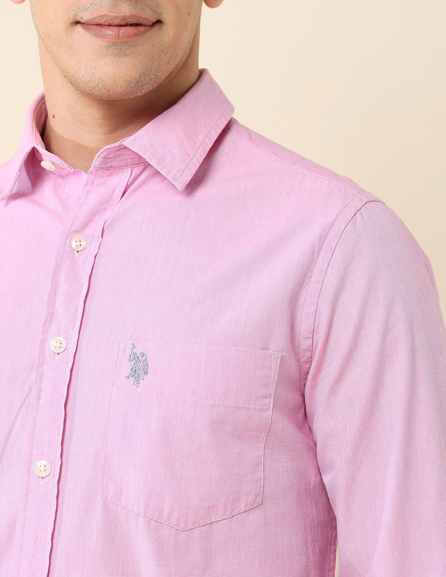 Tailored Fit Fil-à-Fil Shirt - Image 7