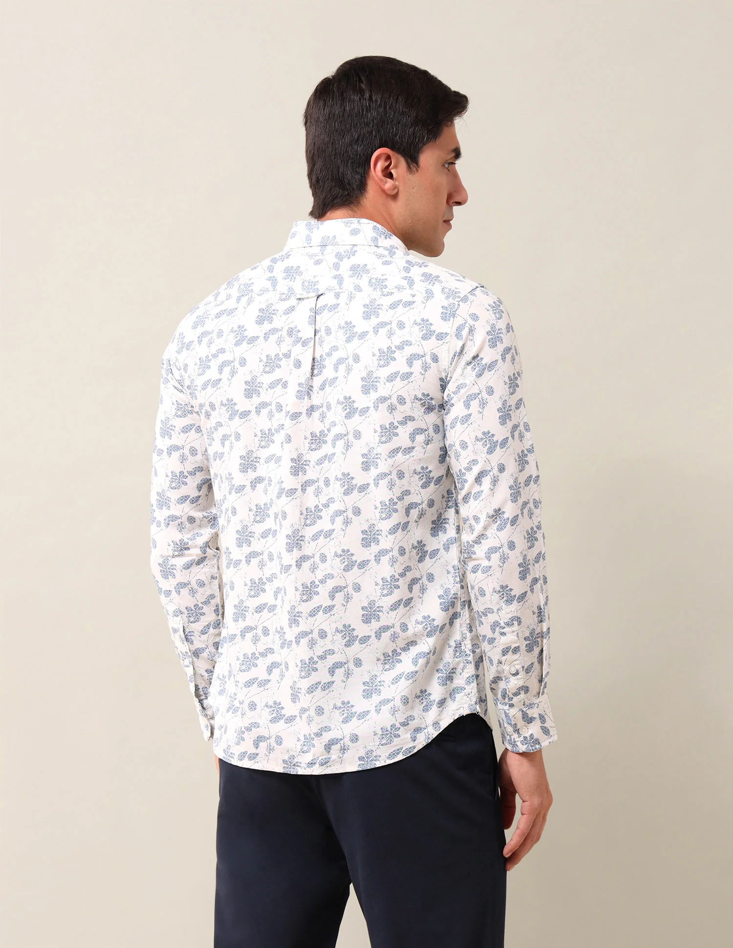 Tailored Fit Floral Printed Shirt - Image 5
