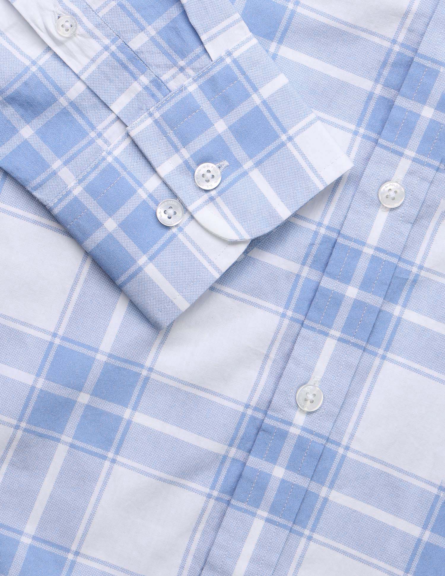 Tailored Fit Grid Tattersall Checked Shirt - Image 8