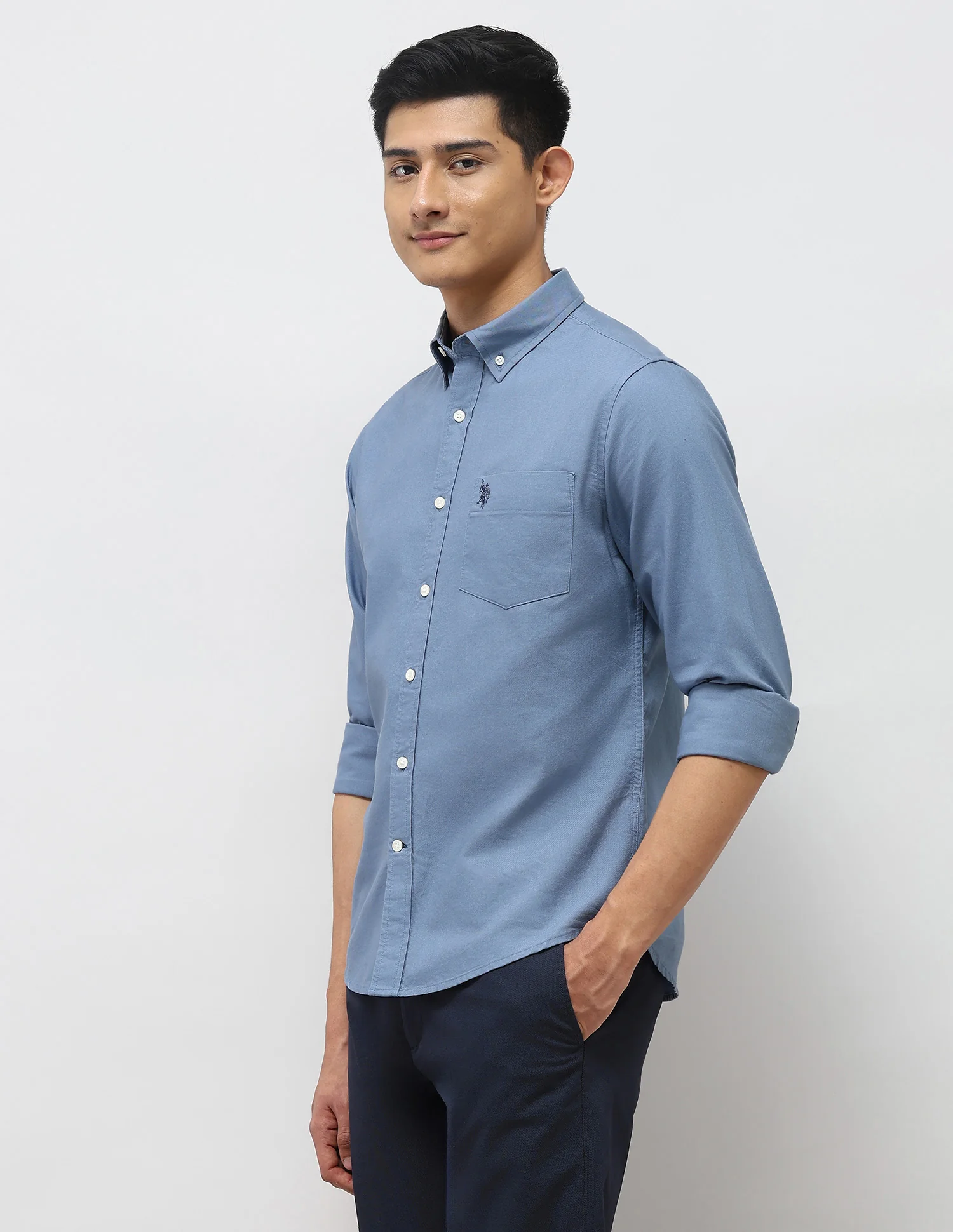 Tailored Fit Oxford Button Down Shirt - Image 4