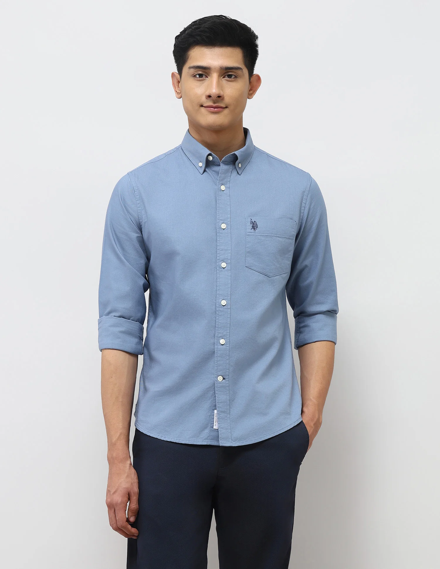 Tailored Fit Oxford Button Down Shirt - Image 6