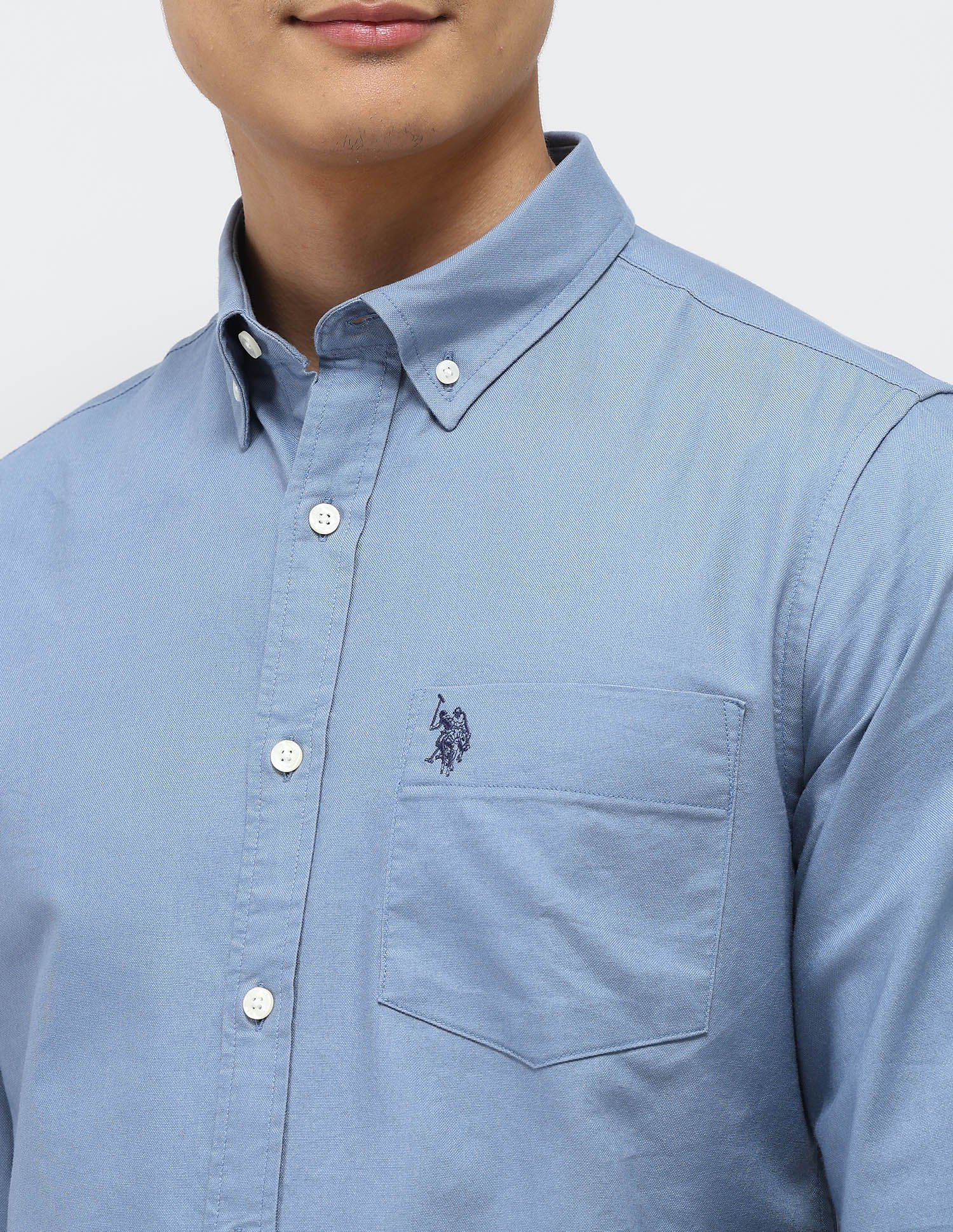 Tailored Fit Oxford Button Down Shirt - Image 7