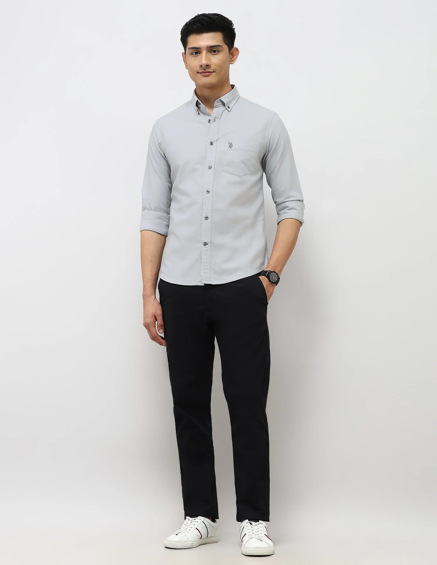 Tailored Fit Oxford Button Down Shirt - Image 3