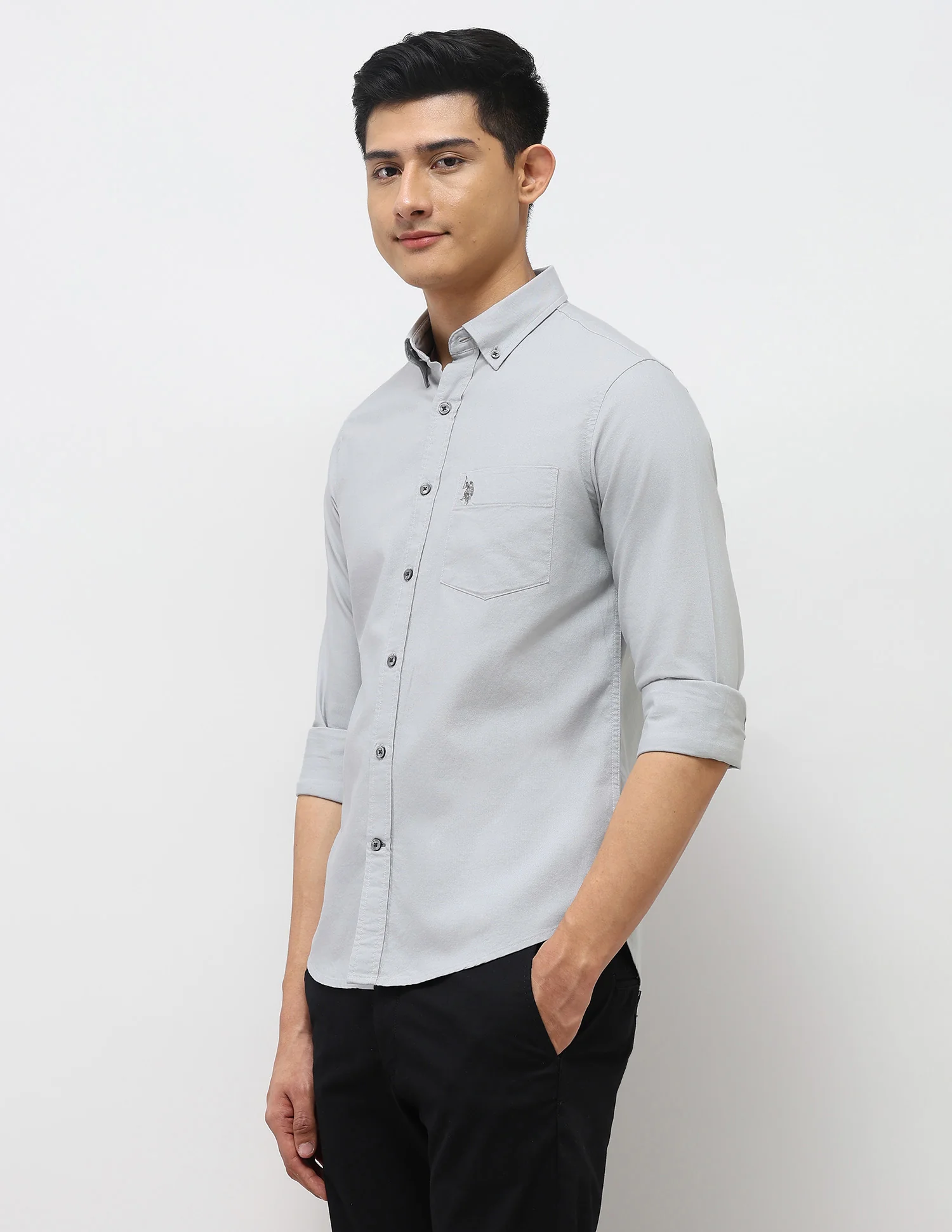 Tailored Fit Oxford Button Down Shirt - Image 4