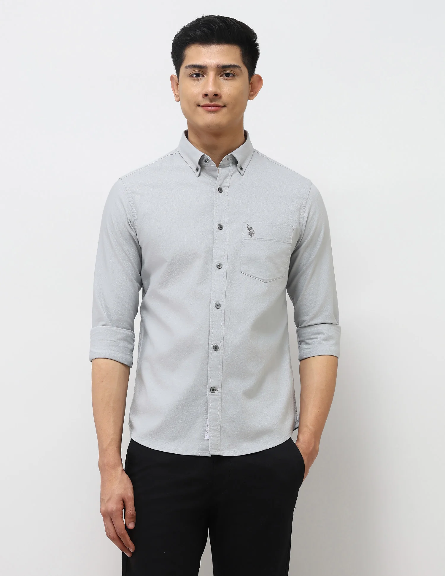 Tailored Fit Oxford Button Down Shirt - Image 6