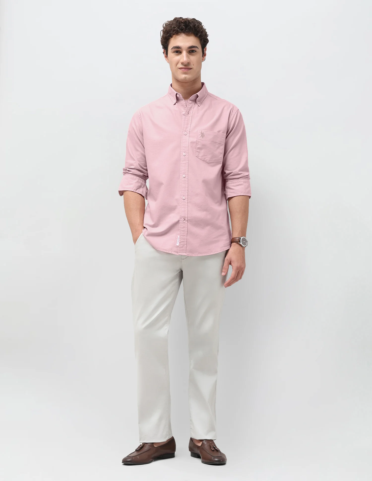 Tailored Fit Oxford Shirt - Image 3