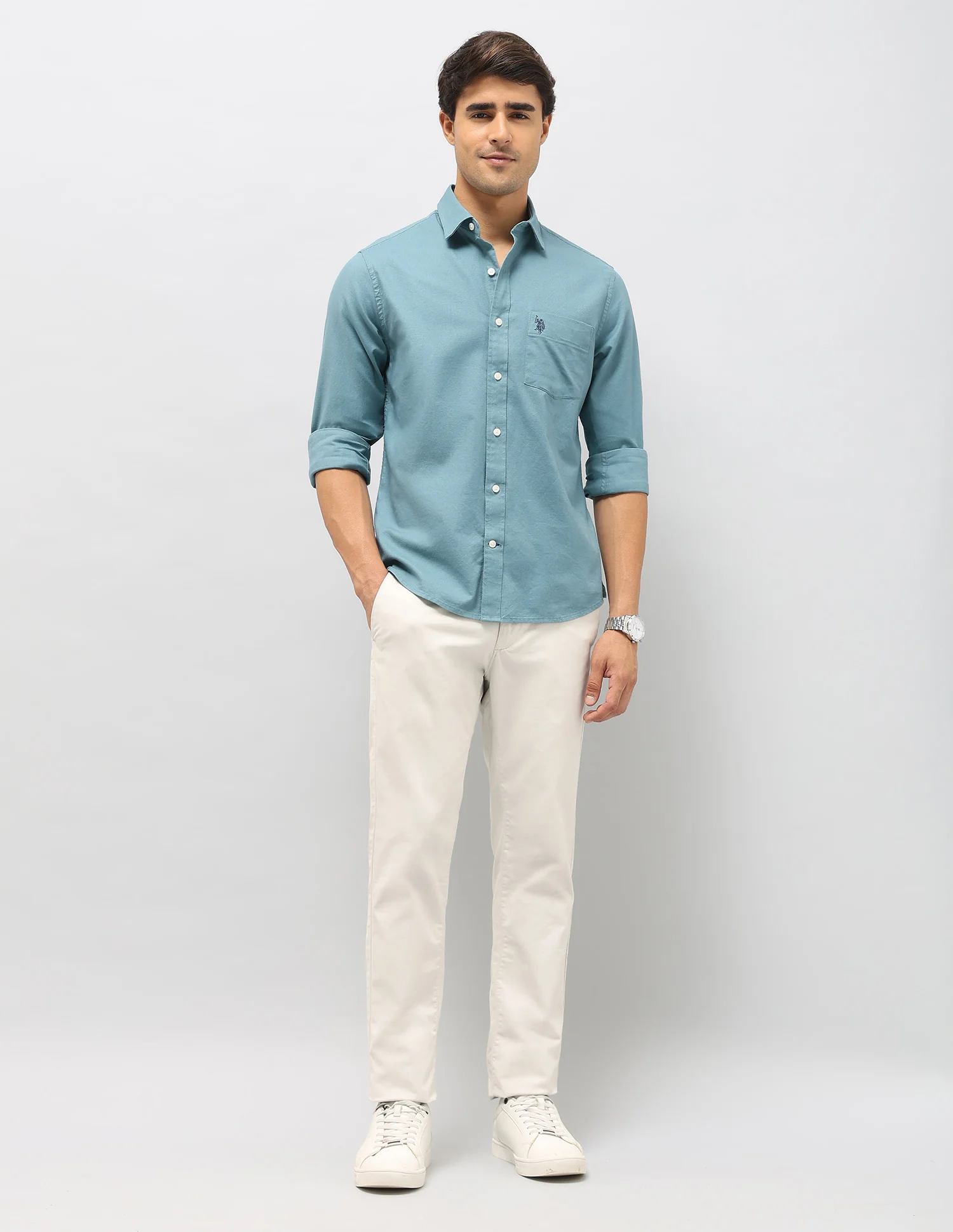 Tailored Fit Oxford Shirt - Image 3