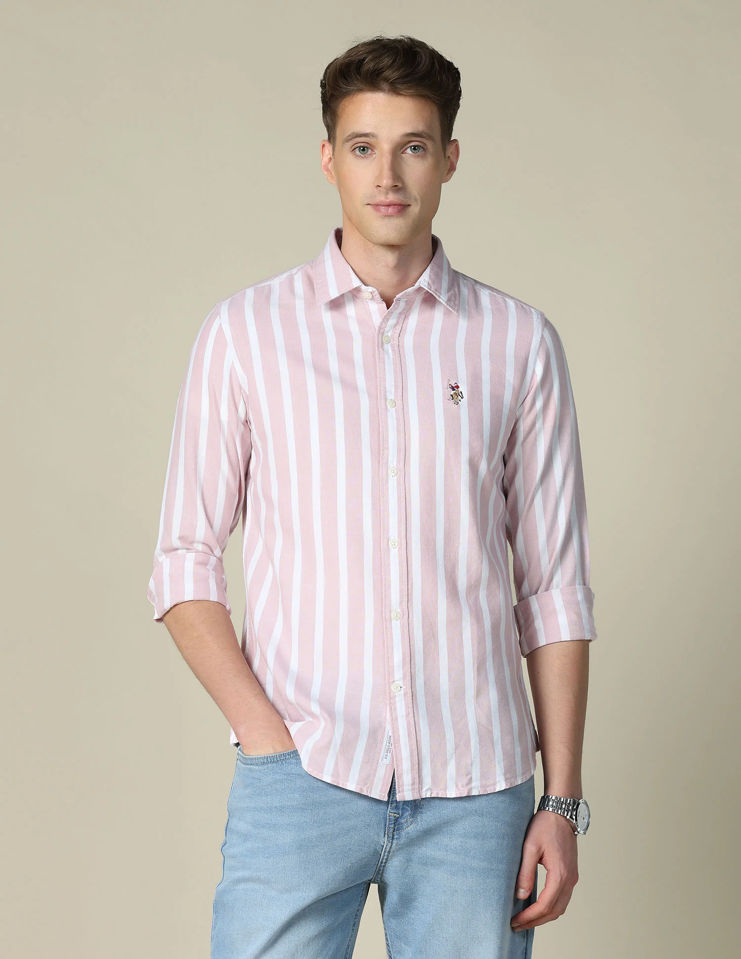 Tailored Fit Oxford Shirt - Image 6