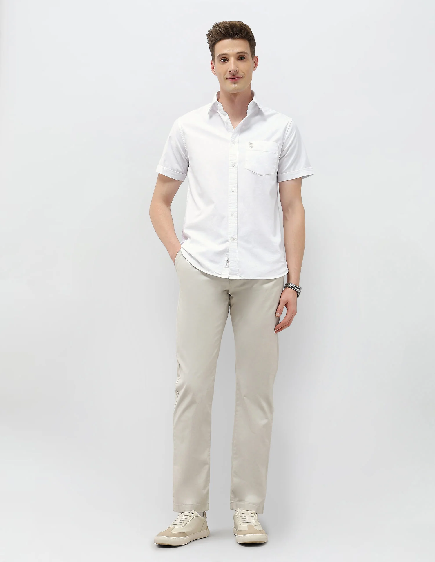 Tailored Fit Oxford Shirt - Image 3