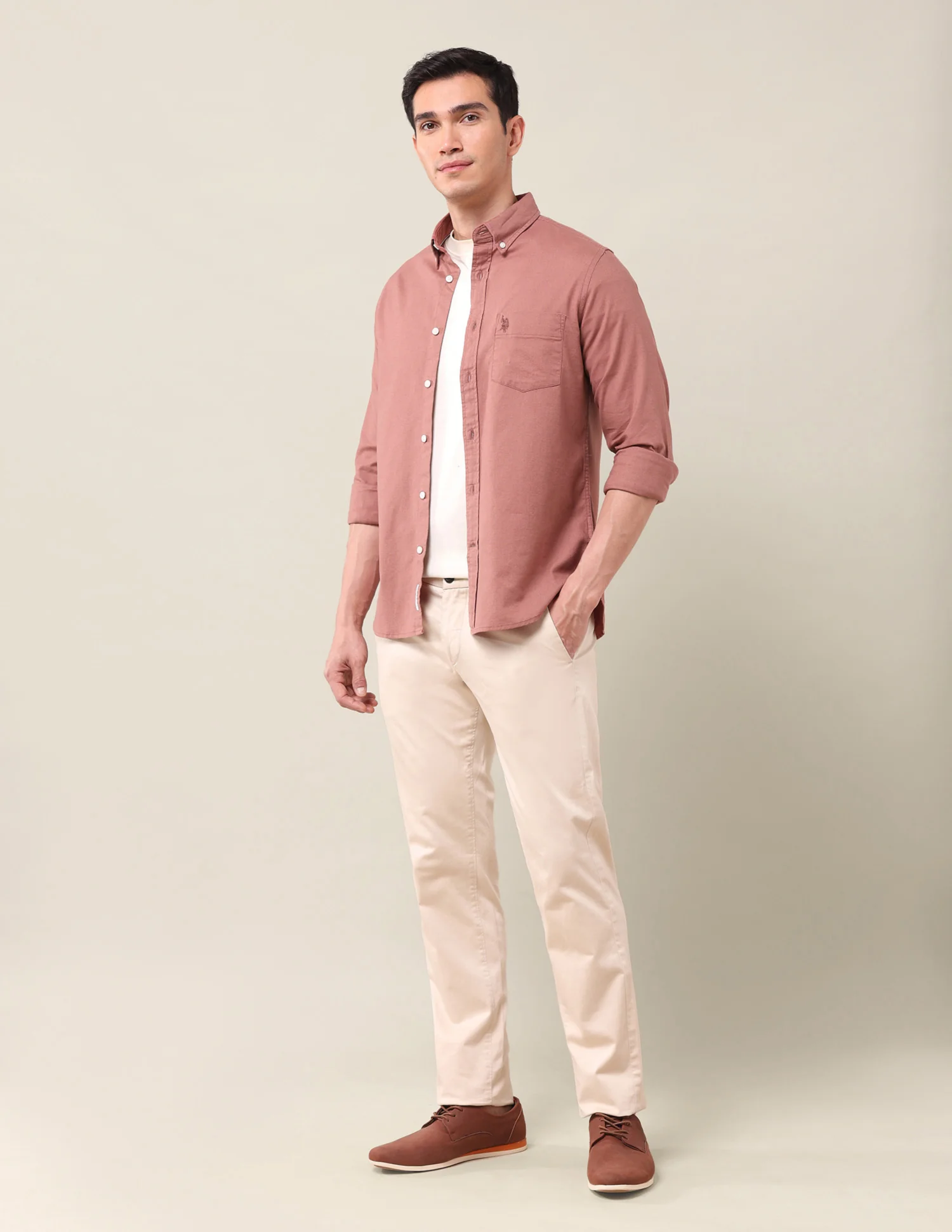 Tailored Fit Oxford Shirt - Image 3