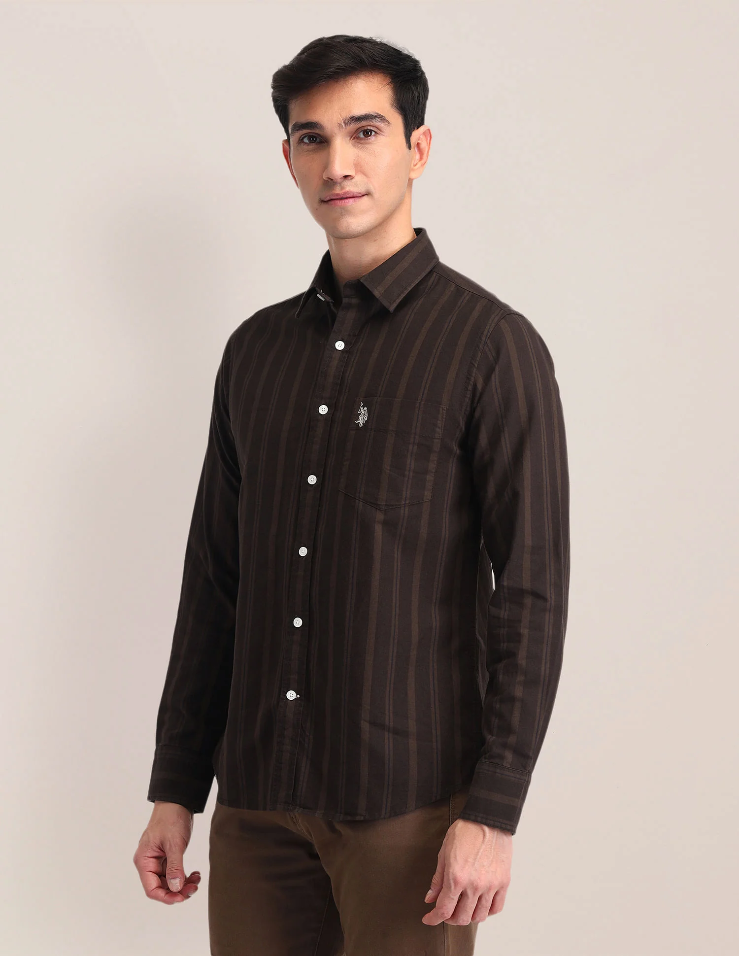 Tailored Fit Oxford Striped Shirt - Image 4