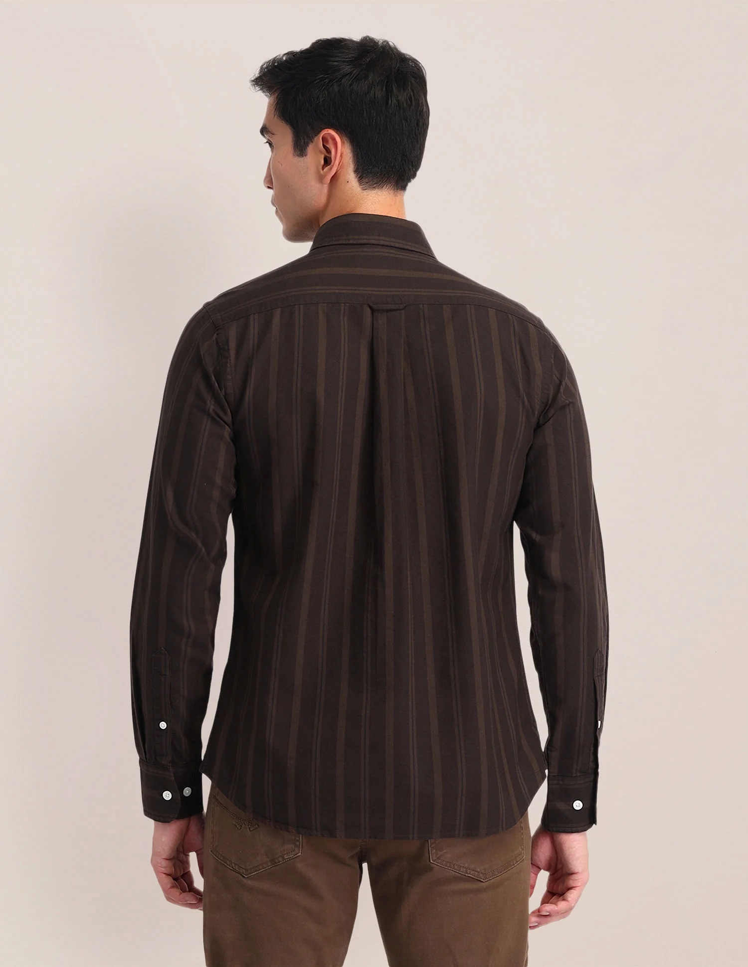 Tailored Fit Oxford Striped Shirt - Image 5