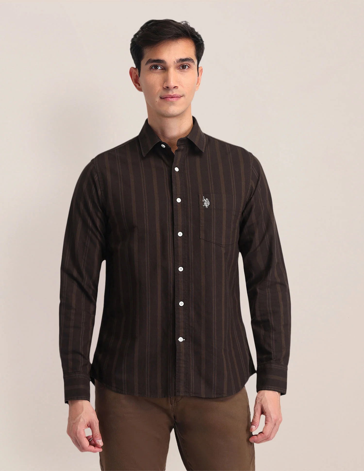 Tailored Fit Oxford Striped Shirt - Image 6