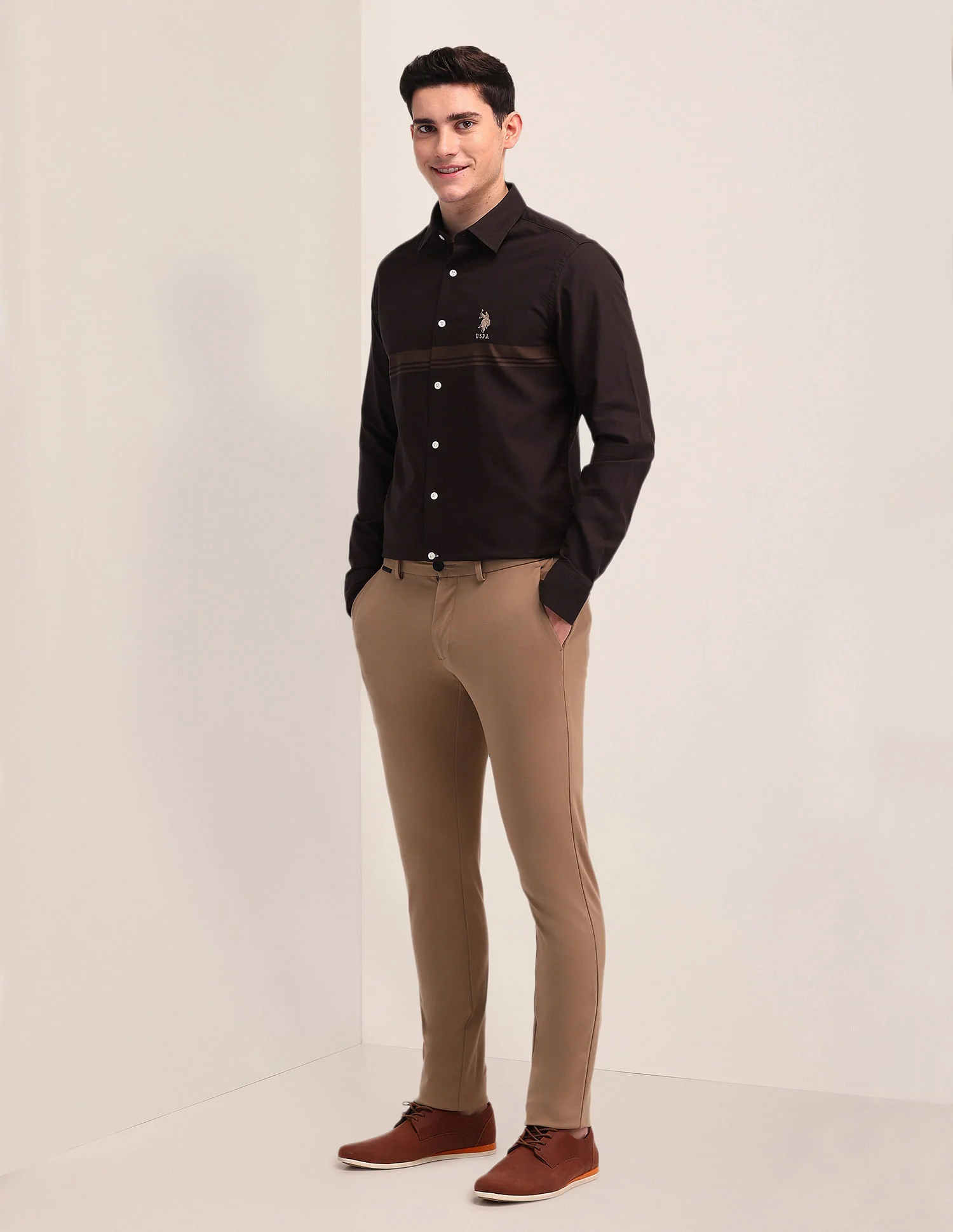 Tailored Fit Oxford Striped Shirt - Image 3