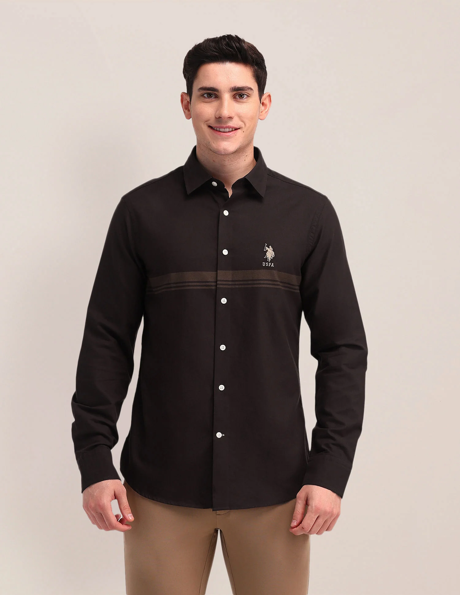 Tailored Fit Oxford Striped Shirt - Image 6