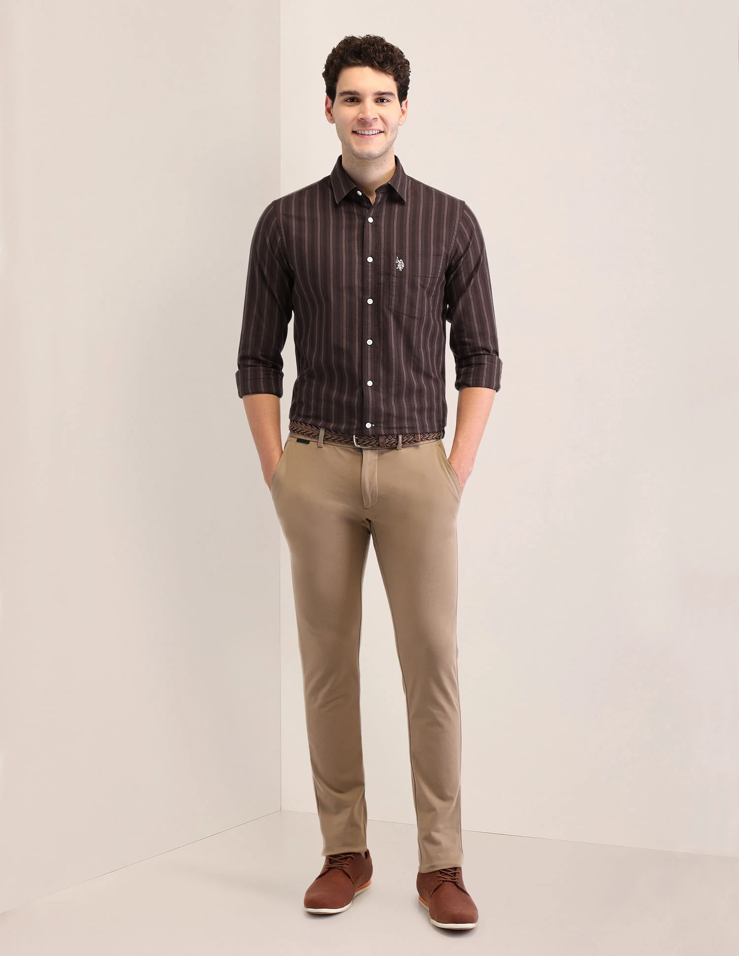 Tailored Fit Oxford Striped Shirt - Image 3
